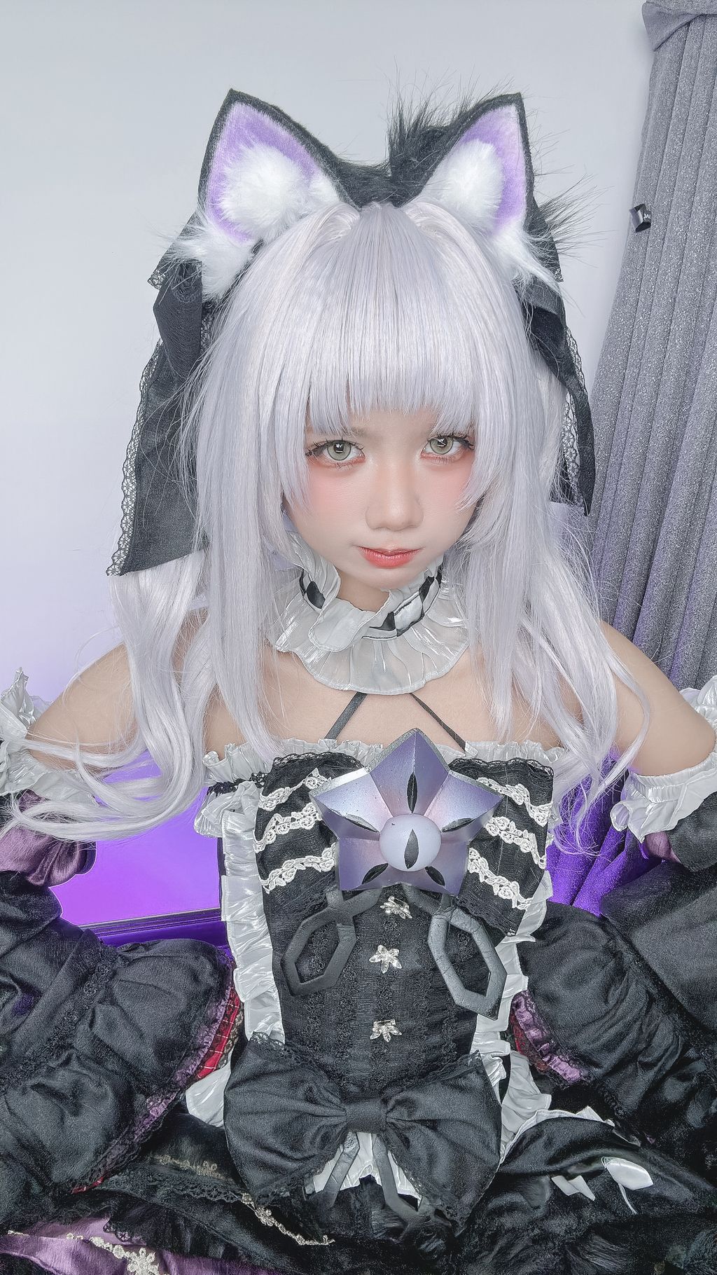 Coser@PoppaChan: Murasaki Shion Dress (Vtuber) (88 photos + 10 videos) 13 Coser@PoppaChan: Murasaki Shion Dress (Vtuber) (88 photos + 10 videos) 13