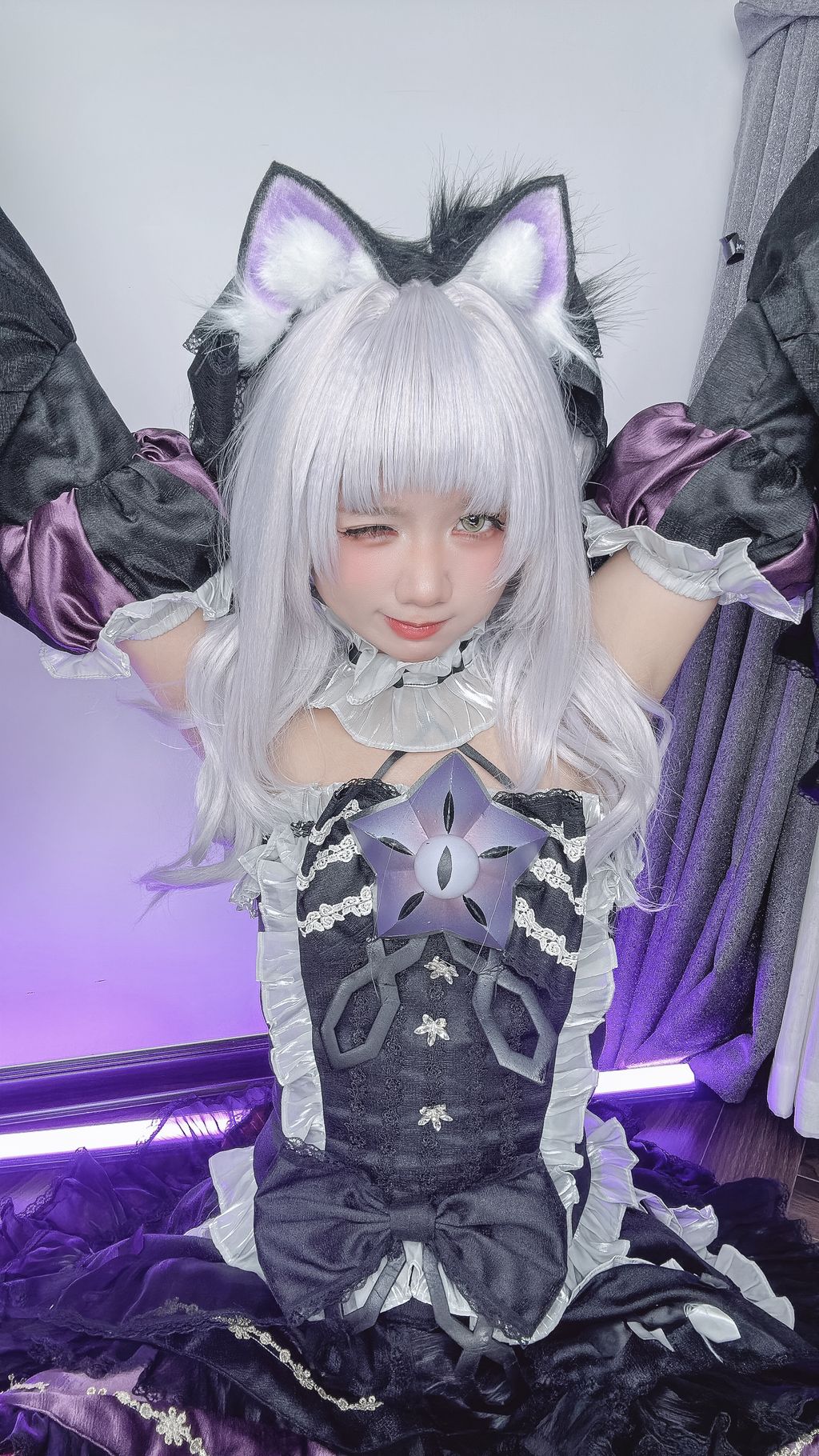 Coser@PoppaChan: Murasaki Shion Dress (Vtuber) (88 photos + 10 videos) 17 Coser@PoppaChan: Murasaki Shion Dress (Vtuber) (88 photos + 10 videos) 17
