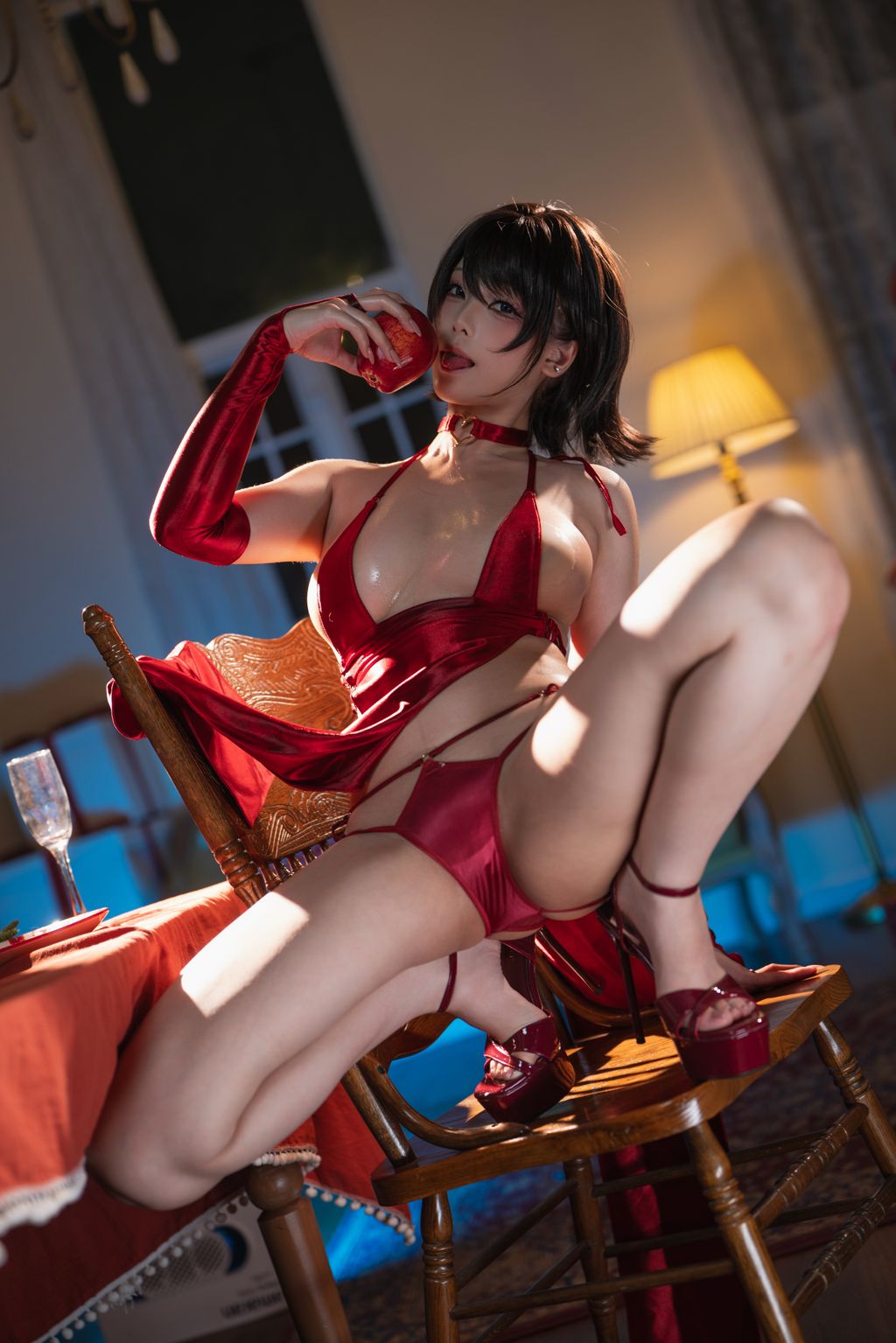 Coser@蜜汁猫裘: 红苹果 (112 photos + 1 video) 11 Coser@蜜汁猫裘: 红苹果 (112 photos + 1 video) 11