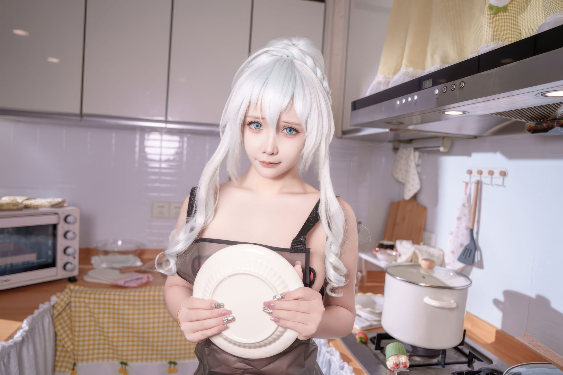 Coser@抱走莫子aa: 雪女厨娘 (68 photos + 6 videos) 13 Coser@抱走莫子aa: 雪女厨娘 (68 photos + 6 videos) 13