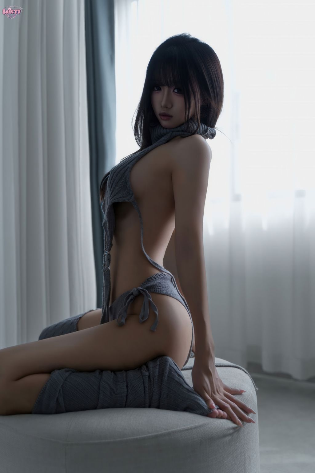 Coser@柒柒要乖哦: 居家毛衣 (112 photos + 1 video) 17 Coser@柒柒要乖哦: 居家毛衣 (112 photos + 1 video) 17