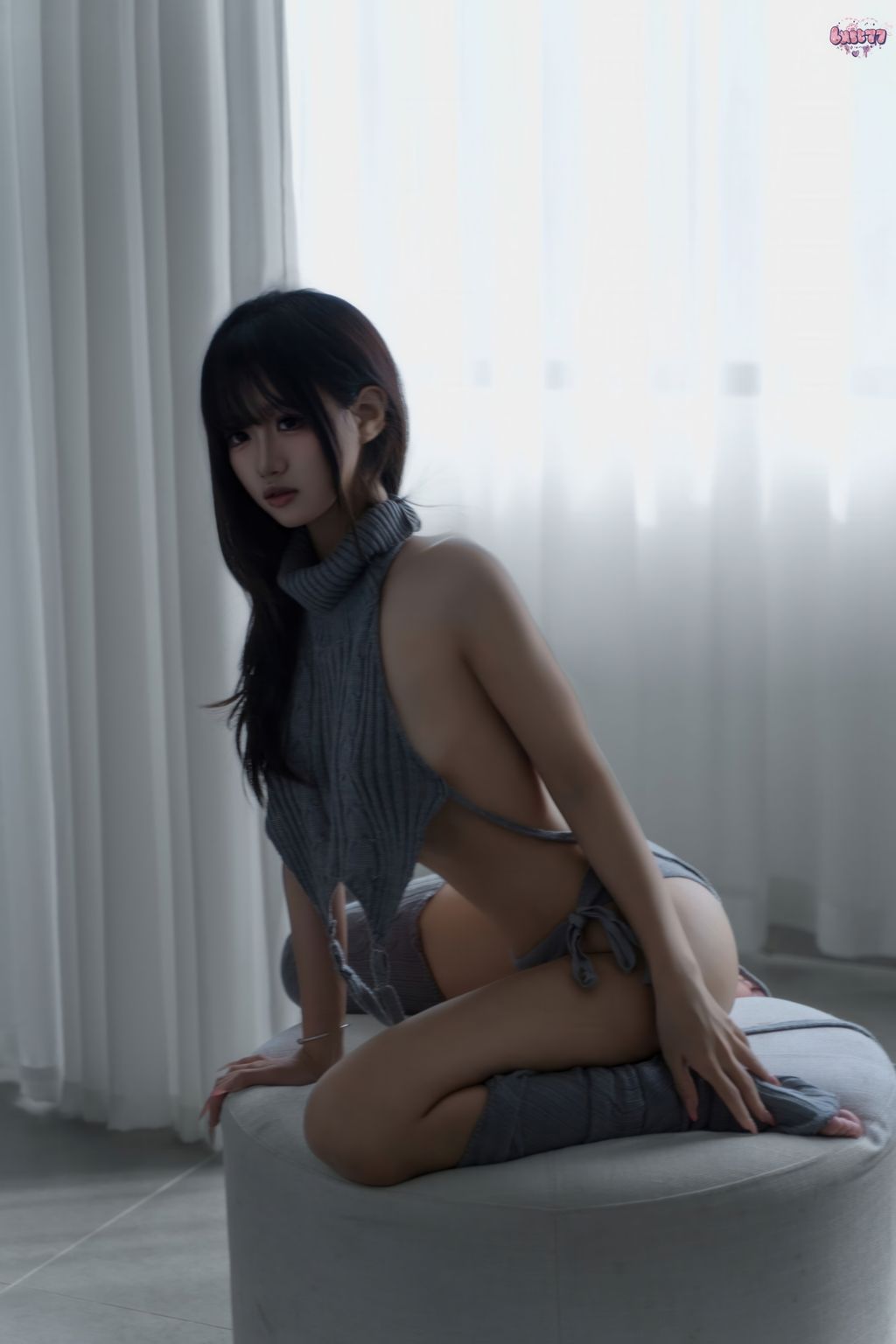 Coser@柒柒要乖哦: 居家毛衣 (112 photos + 1 video) 16 Coser@柒柒要乖哦: 居家毛衣 (112 photos + 1 video) 16