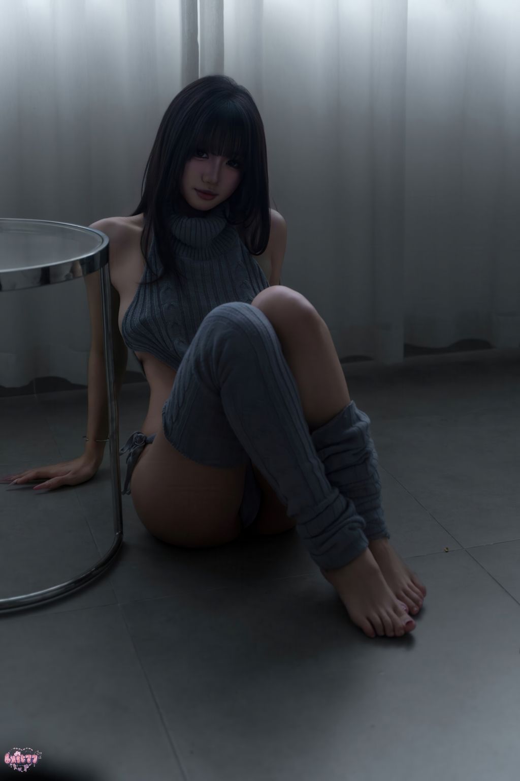 Coser@柒柒要乖哦: 居家毛衣 (112 photos + 1 video) 7 Coser@柒柒要乖哦: 居家毛衣 (112 photos + 1 video) 7