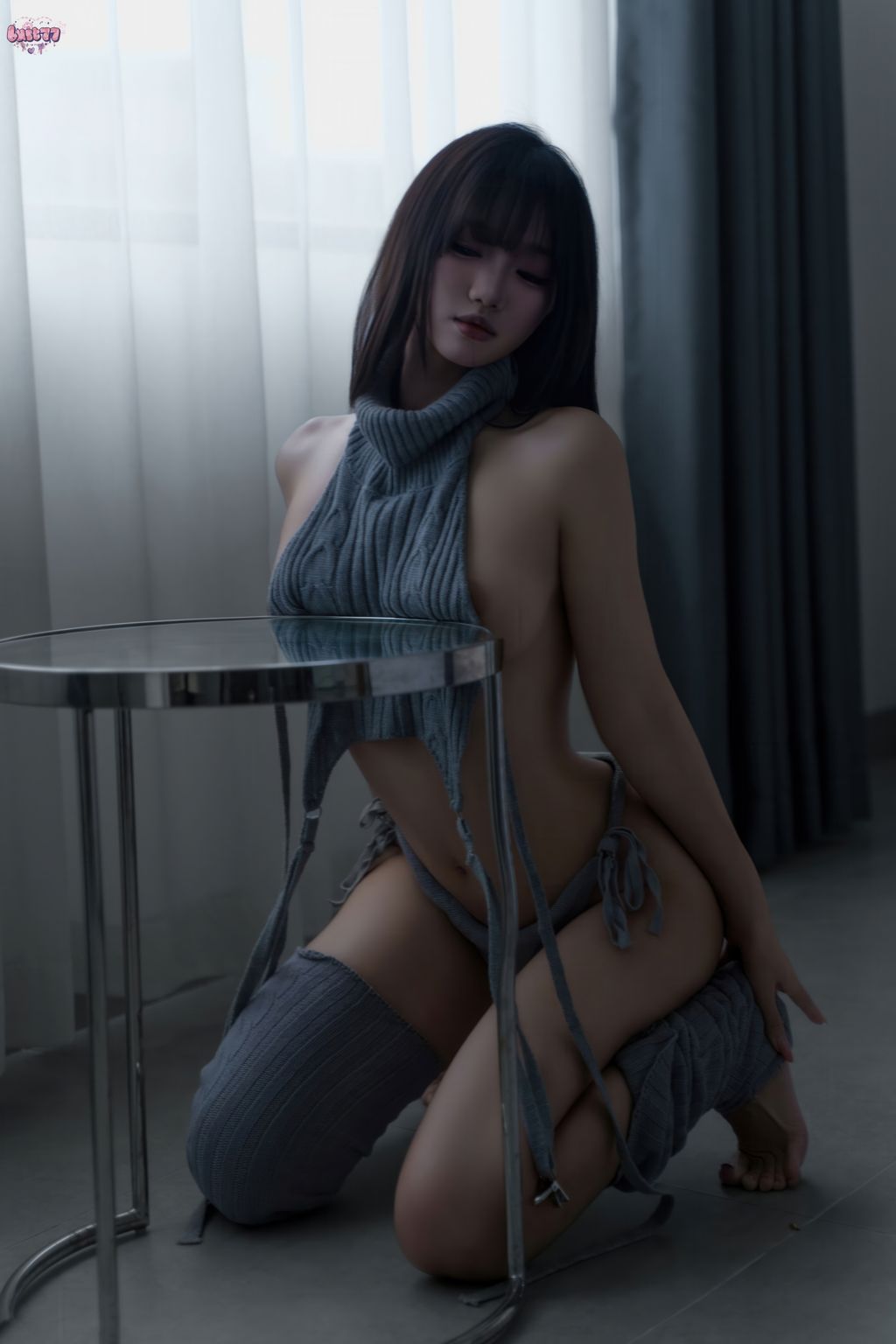 Coser@柒柒要乖哦: 居家毛衣 (112 photos + 1 video) 2 Coser@柒柒要乖哦: 居家毛衣 (112 photos + 1 video) 2