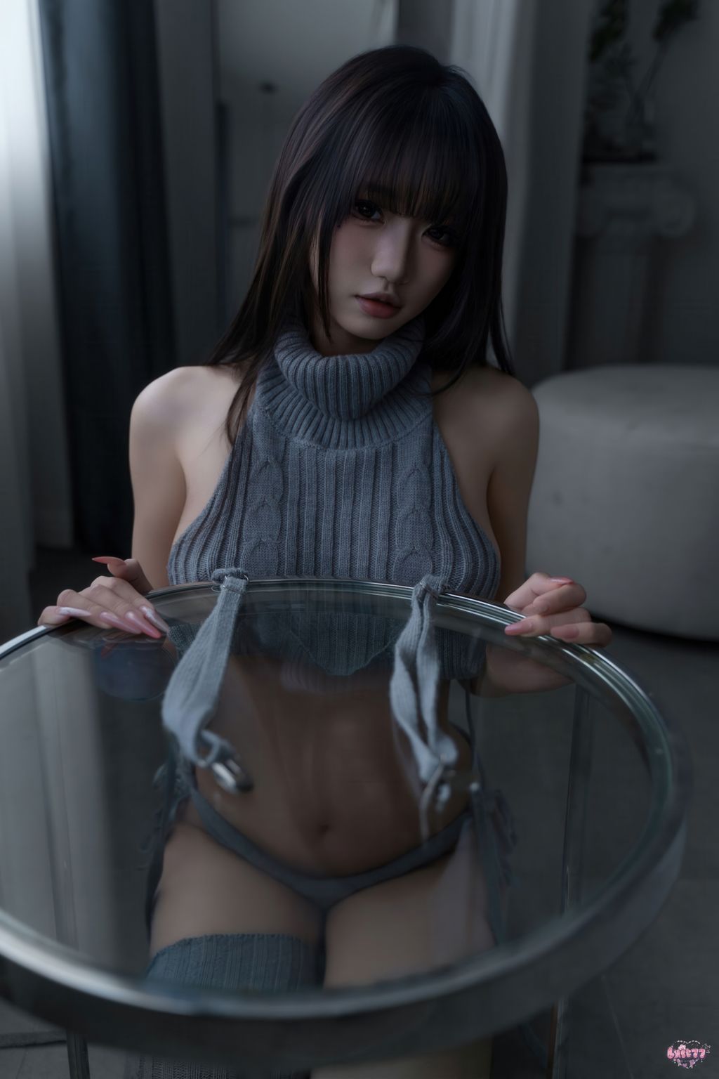 Coser@柒柒要乖哦: 居家毛衣 (112 photos + 1 video) 5 Coser@柒柒要乖哦: 居家毛衣 (112 photos + 1 video) 5