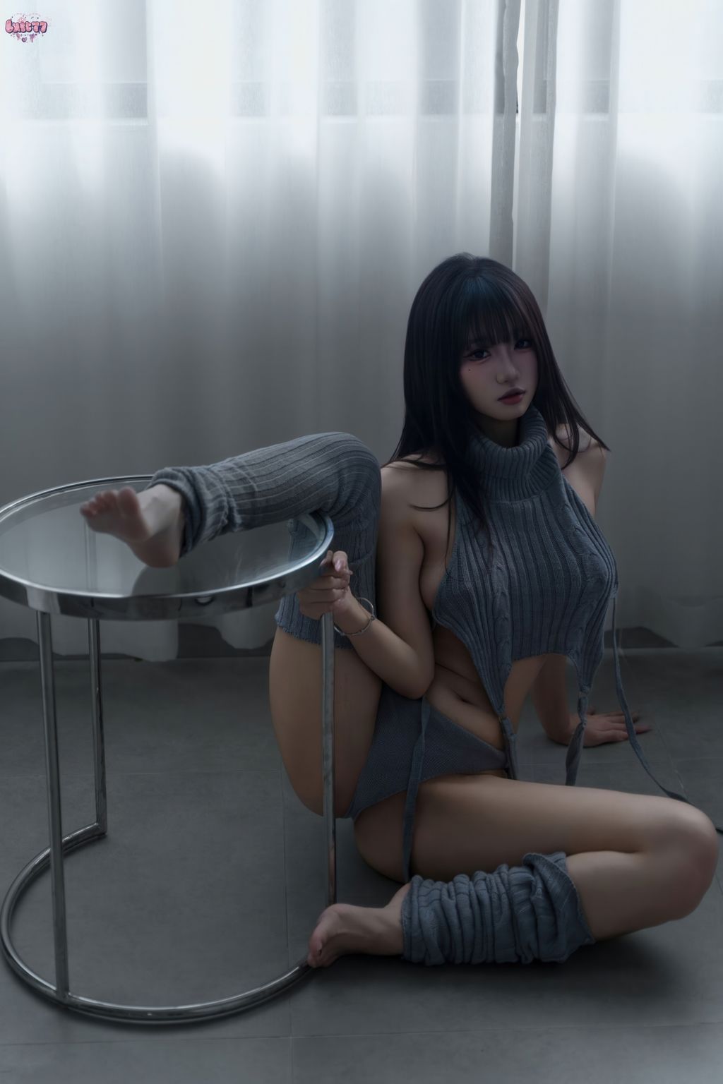 Coser@柒柒要乖哦: 居家毛衣 (112 photos + 1 video) 13 Coser@柒柒要乖哦: 居家毛衣 (112 photos + 1 video) 13