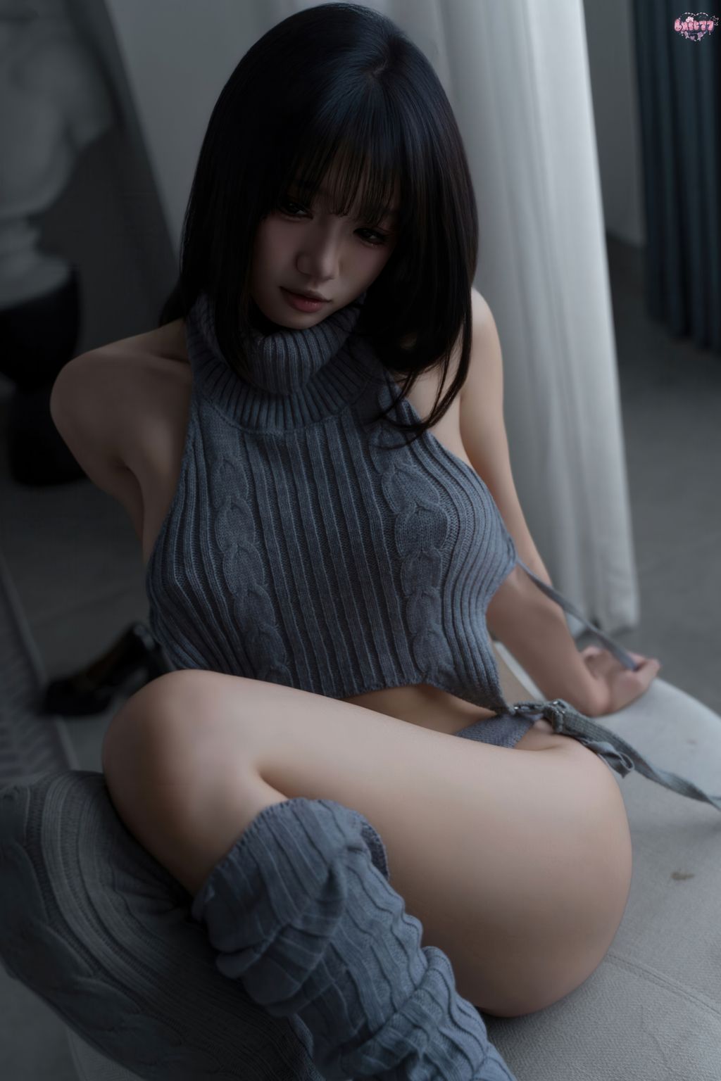 Coser@柒柒要乖哦: 居家毛衣 (112 photos + 1 video) 3 Coser@柒柒要乖哦: 居家毛衣 (112 photos + 1 video) 3