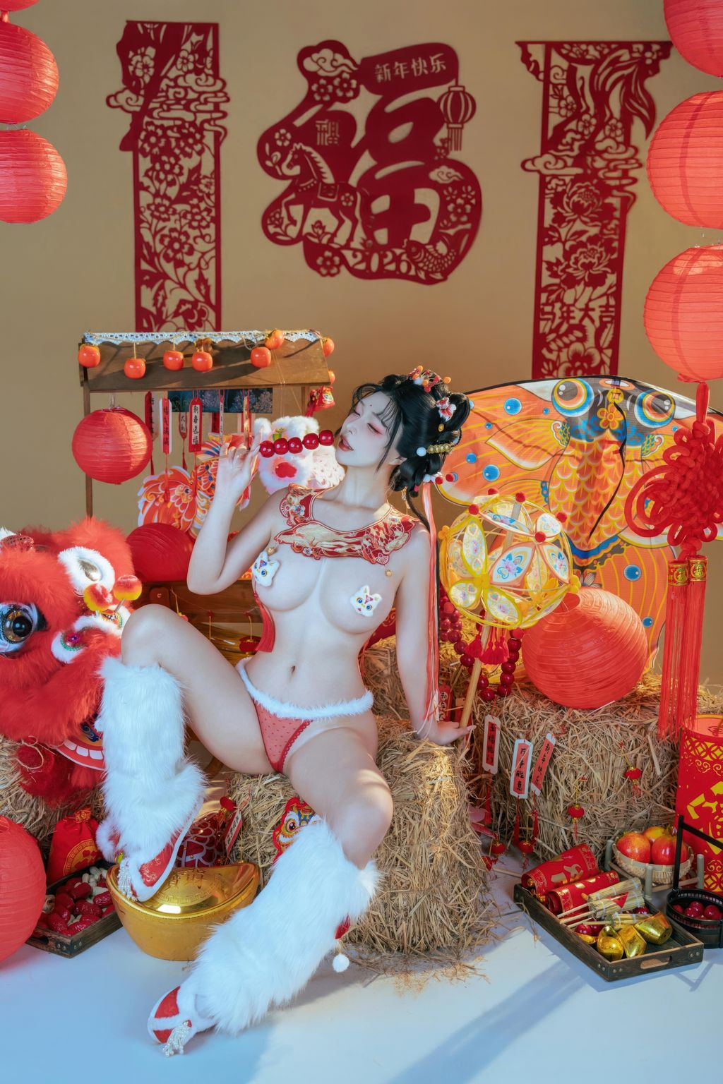 Coser@yuuhui玉汇: 2026新春特辑 醒狮少女 (131 photos + 2 videos) 7 Coser@yuuhui玉汇: 2026新春特辑 醒狮少女 (131 photos + 2 videos) 7