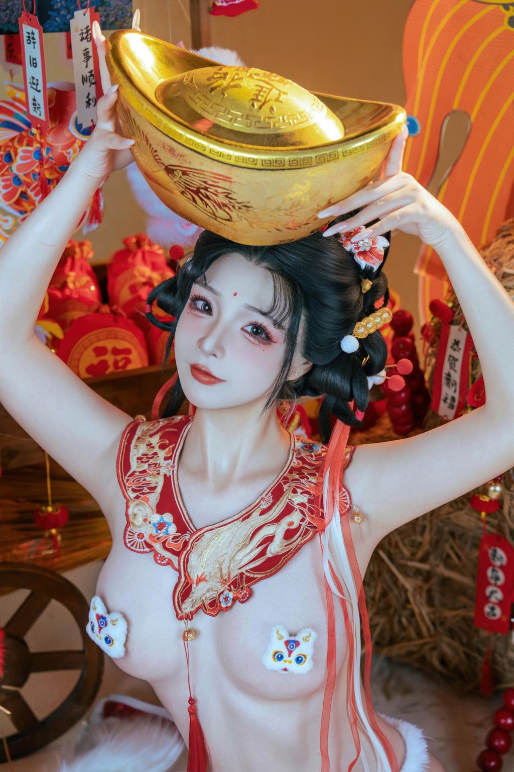 Coser@yuuhui玉汇: 2026新春特辑 醒狮少女 (131 photos + 2 videos) 17 Coser@yuuhui玉汇: 2026新春特辑 醒狮少女 (131 photos + 2 videos) 17