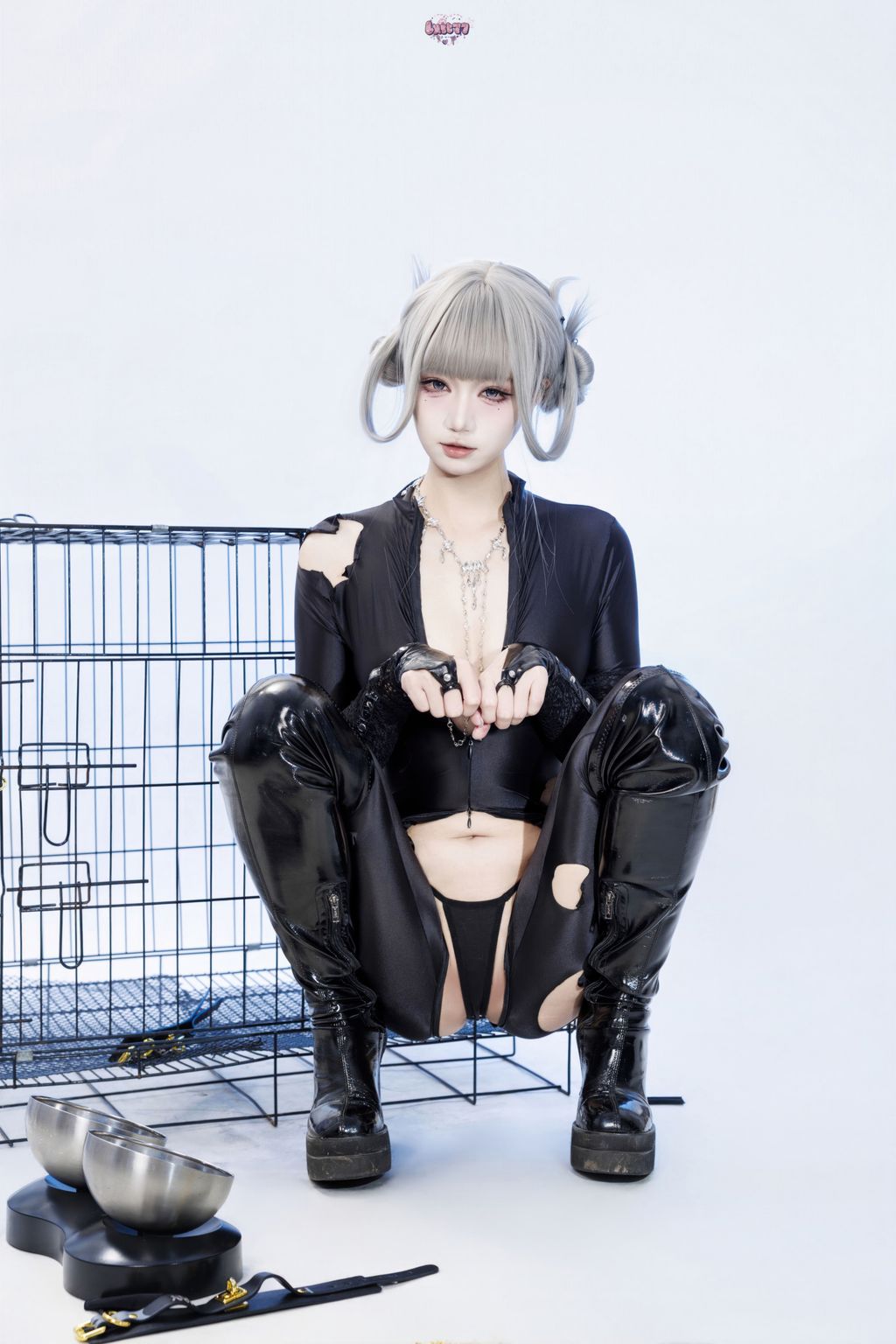Coser@柒柒要乖哦: 黑靡烟旗袍 (108 photos + 2 videos) 7 Coser@柒柒要乖哦: 黑靡烟旗袍 (108 photos + 2 videos) 7