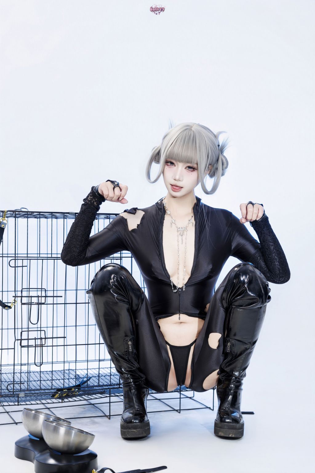 Coser@柒柒要乖哦: 黑靡烟旗袍 (108 photos + 2 videos) 8 Coser@柒柒要乖哦: 黑靡烟旗袍 (108 photos + 2 videos) 8