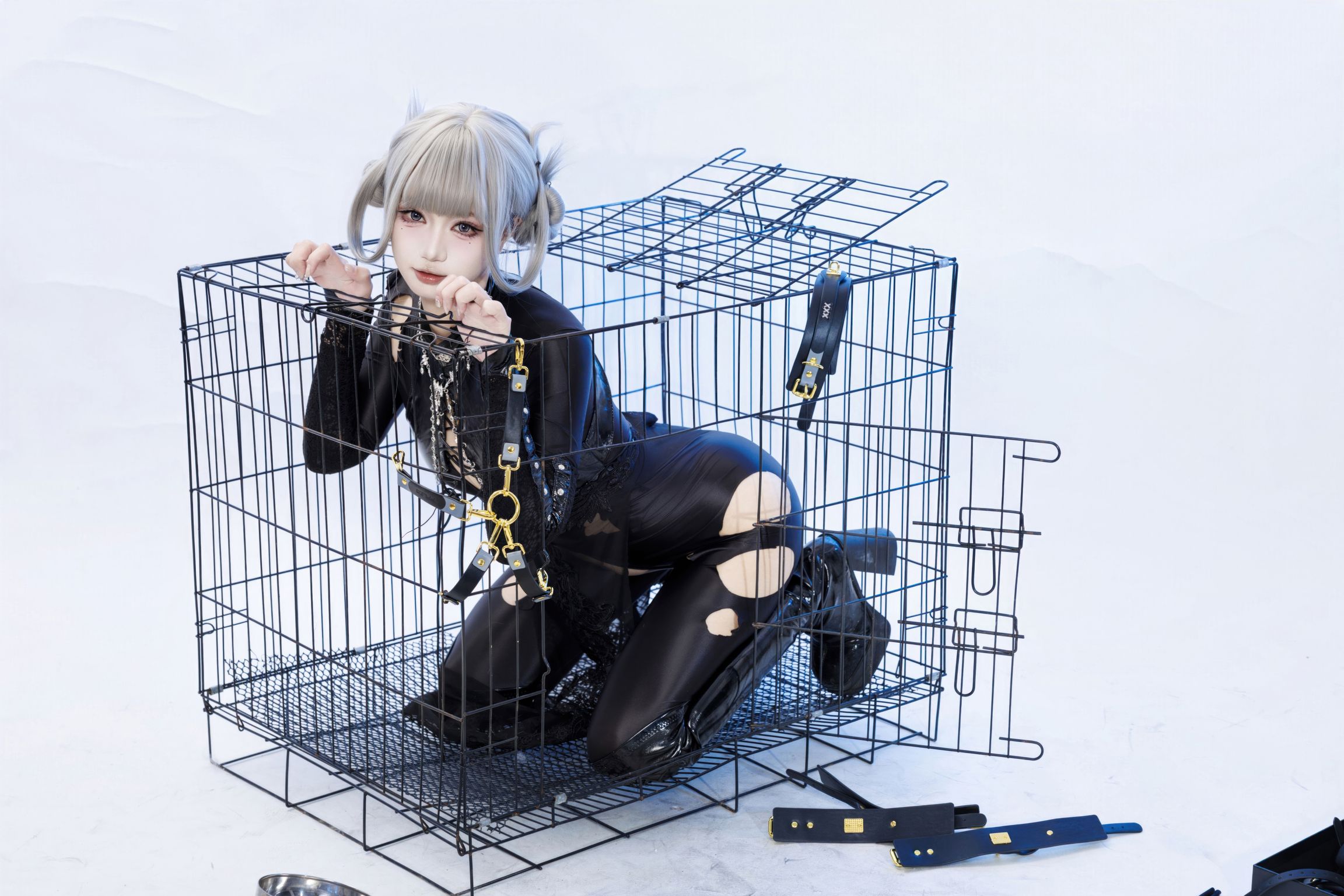 Coser@柒柒要乖哦: 黑靡烟旗袍 (108 photos + 2 videos) 2 Coser@柒柒要乖哦: 黑靡烟旗袍 (108 photos + 2 videos) 2