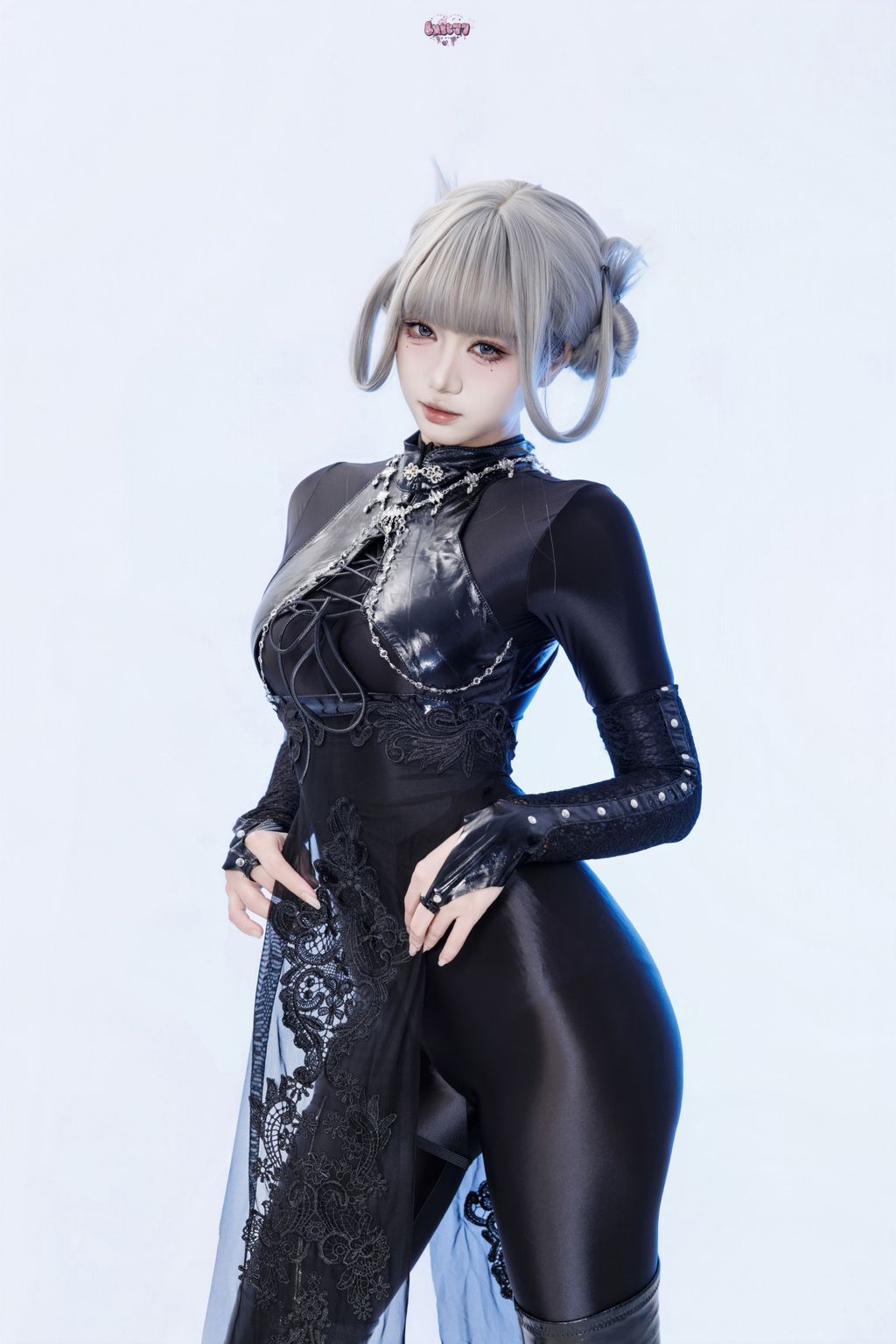 Coser@柒柒要乖哦: 黑靡烟旗袍 (108 photos + 2 videos) 6 Coser@柒柒要乖哦: 黑靡烟旗袍 (108 photos + 2 videos) 6