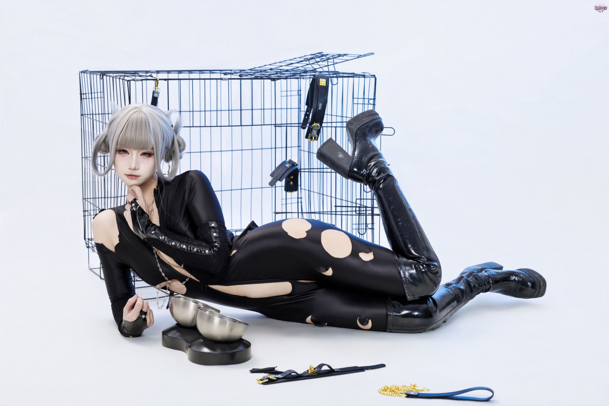 Coser@柒柒要乖哦: 黑靡烟旗袍 (108 photos + 2 videos) 18 Coser@柒柒要乖哦: 黑靡烟旗袍 (108 photos + 2 videos) 18