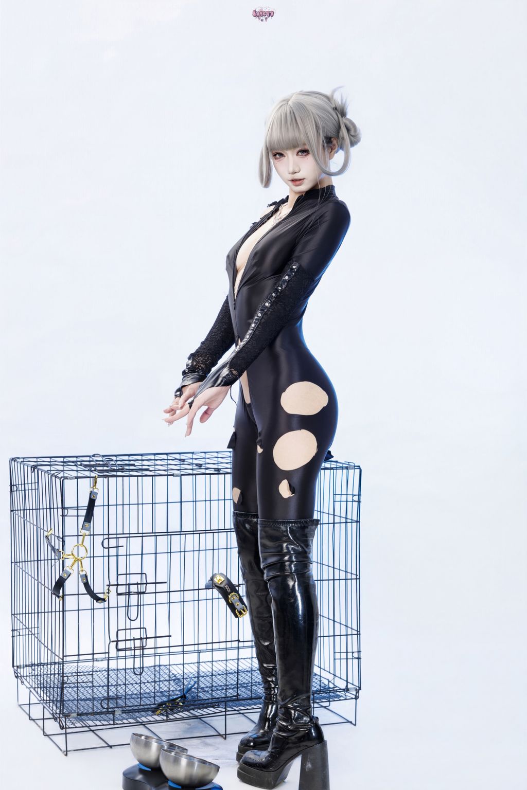 Coser@柒柒要乖哦: 黑靡烟旗袍 (108 photos + 2 videos) 10 Coser@柒柒要乖哦: 黑靡烟旗袍 (108 photos + 2 videos) 10