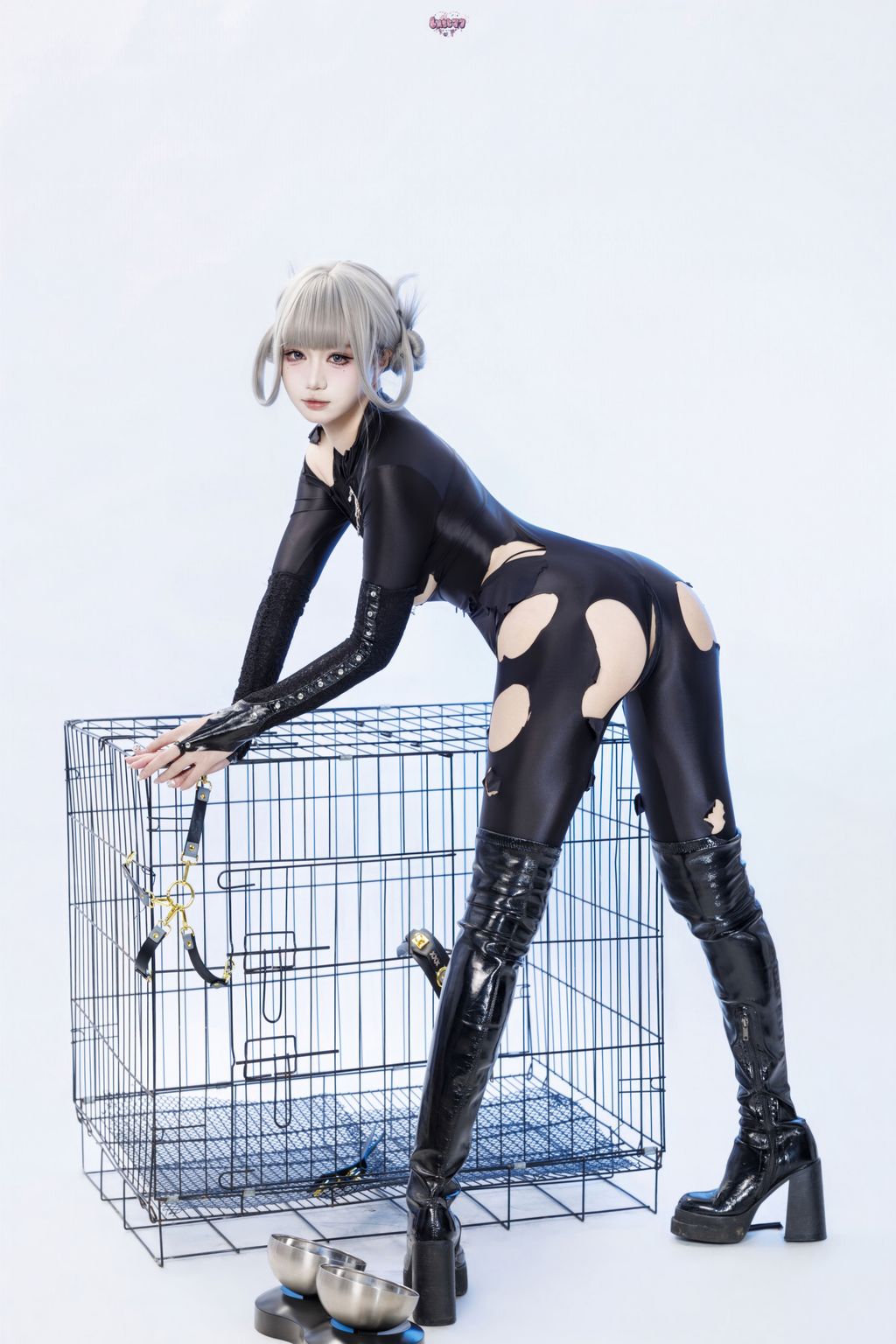 Coser@柒柒要乖哦: 黑靡烟旗袍 (108 photos + 2 videos) 13 Coser@柒柒要乖哦: 黑靡烟旗袍 (108 photos + 2 videos) 13