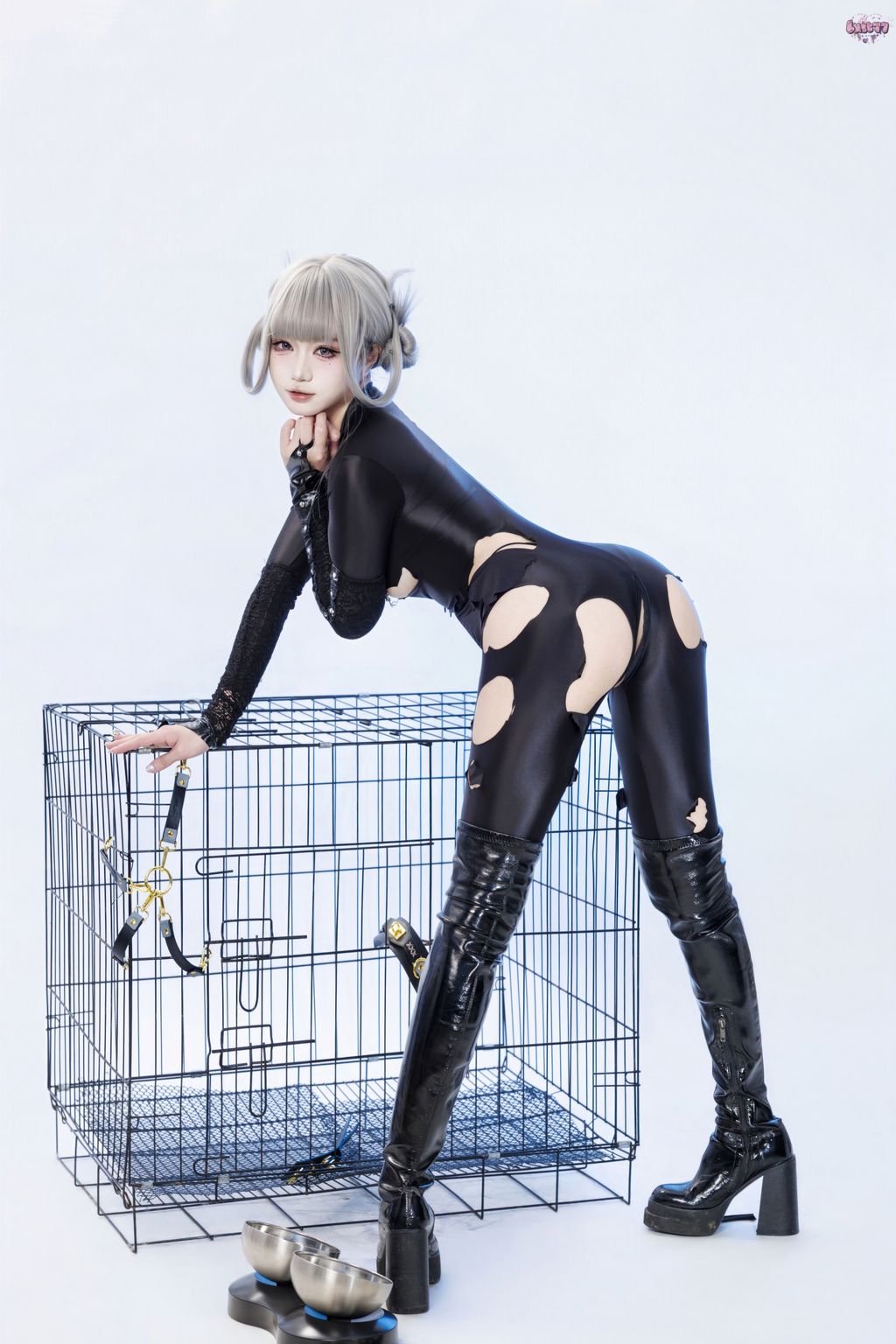 Coser@柒柒要乖哦: 黑靡烟旗袍 (108 photos + 2 videos) 14 Coser@柒柒要乖哦: 黑靡烟旗袍 (108 photos + 2 videos) 14