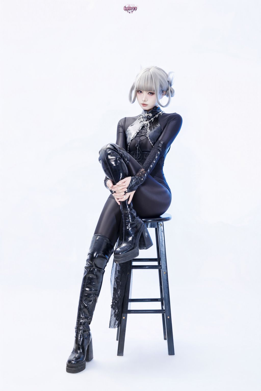 Coser@柒柒要乖哦: 黑靡烟旗袍 (108 photos + 2 videos) 7 Coser@柒柒要乖哦: 黑靡烟旗袍 (108 photos + 2 videos) 7