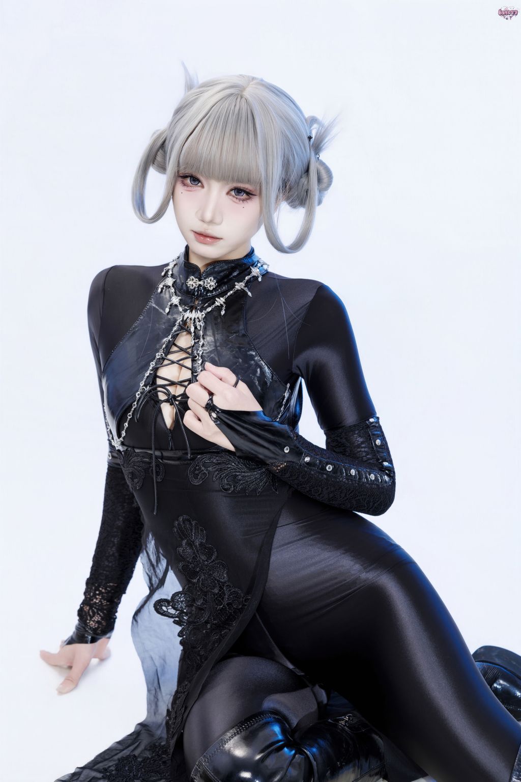 Coser@柒柒要乖哦: 黑靡烟旗袍 (108 photos + 2 videos) 1 Coser@柒柒要乖哦: 黑靡烟旗袍 (108 photos + 2 videos) 1