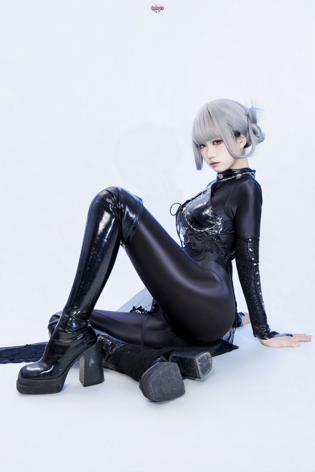 Coser@柒柒要乖哦: 黑靡烟旗袍 (108 photos + 2 videos) 6 Coser@柒柒要乖哦: 黑靡烟旗袍 (108 photos + 2 videos) 6