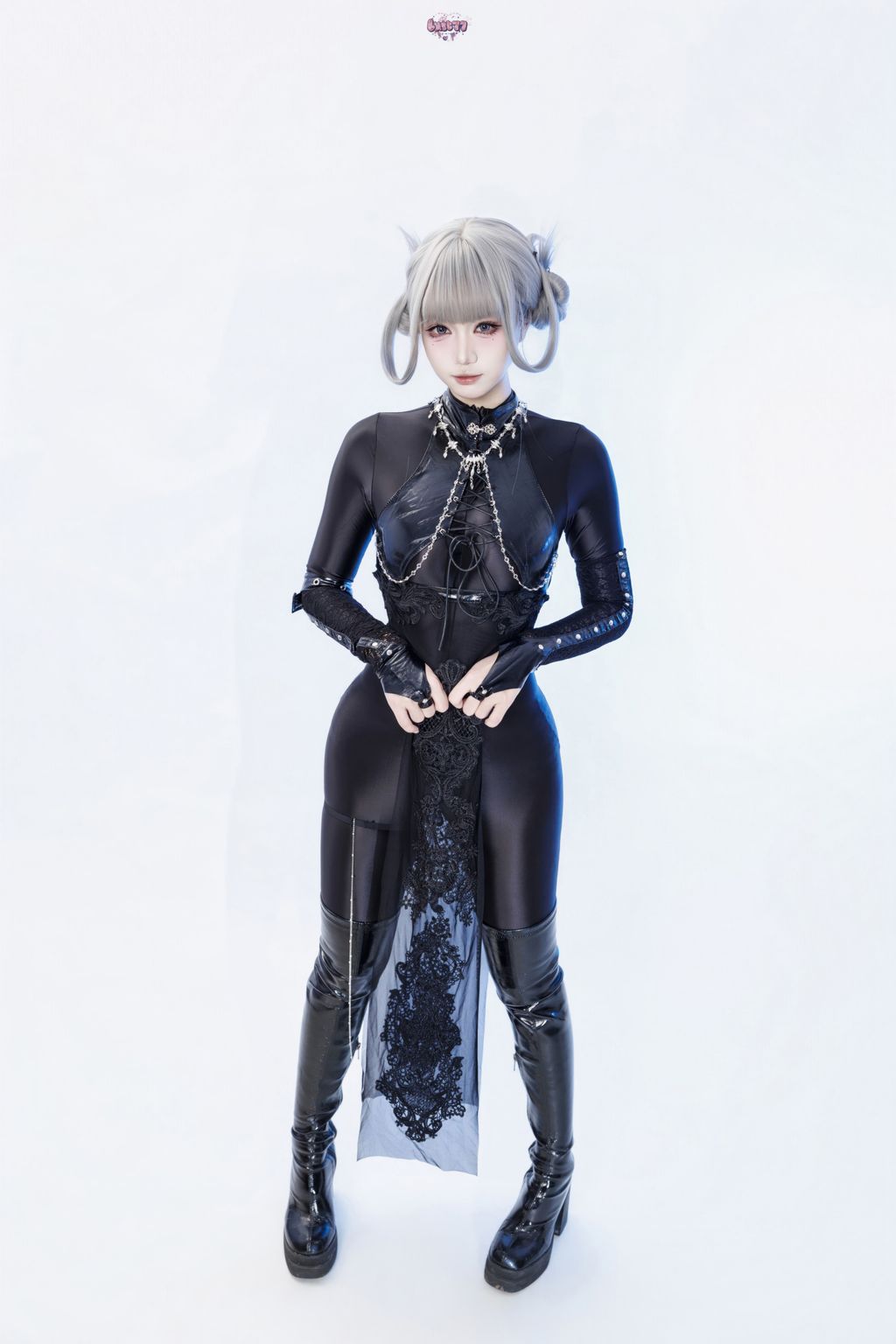 Coser@柒柒要乖哦: 黑靡烟旗袍 (108 photos + 2 videos) 11 Coser@柒柒要乖哦: 黑靡烟旗袍 (108 photos + 2 videos) 11