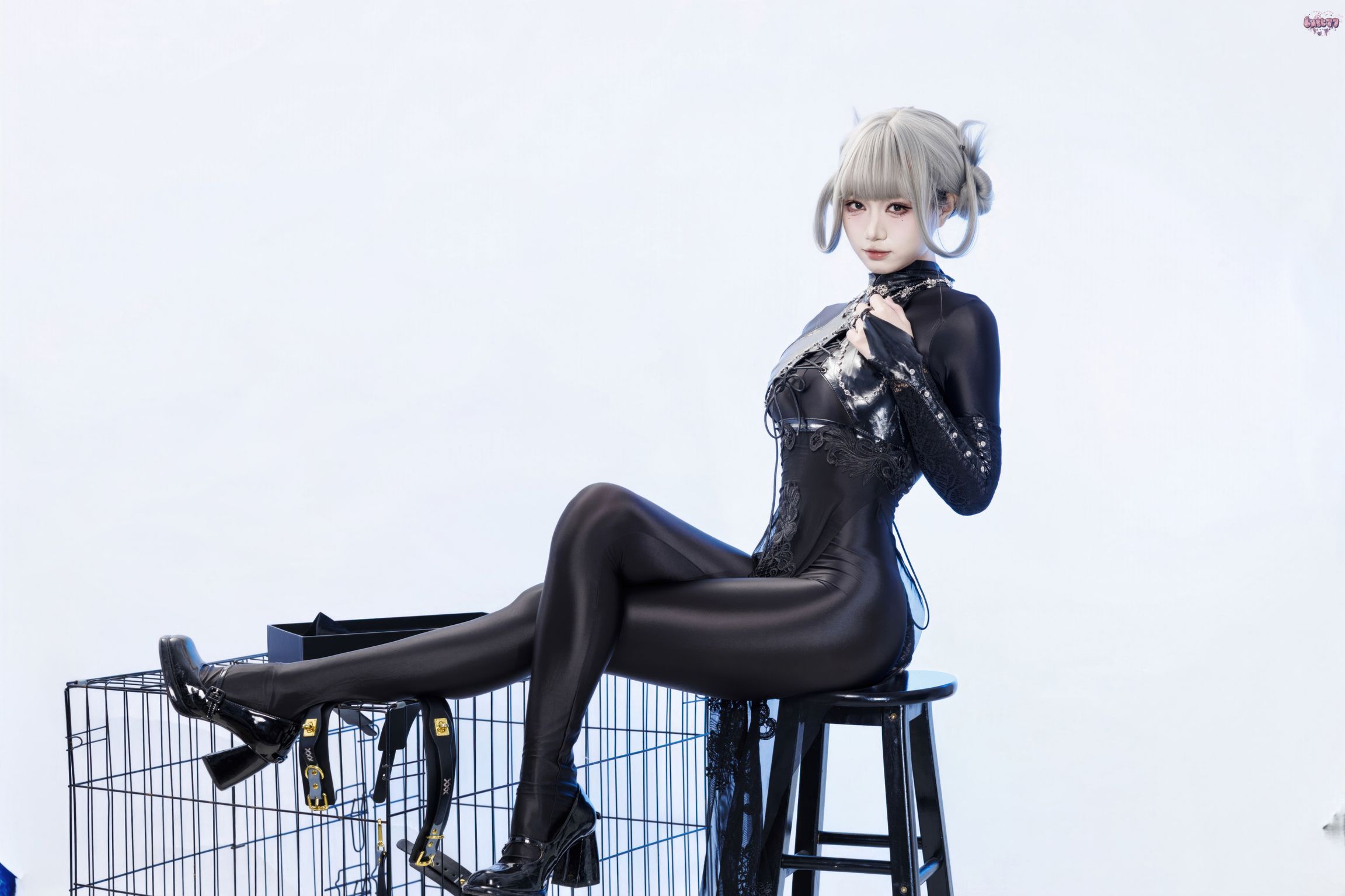 Coser@柒柒要乖哦: 黑靡烟旗袍 (108 photos + 2 videos) 16 Coser@柒柒要乖哦: 黑靡烟旗袍 (108 photos + 2 videos) 16