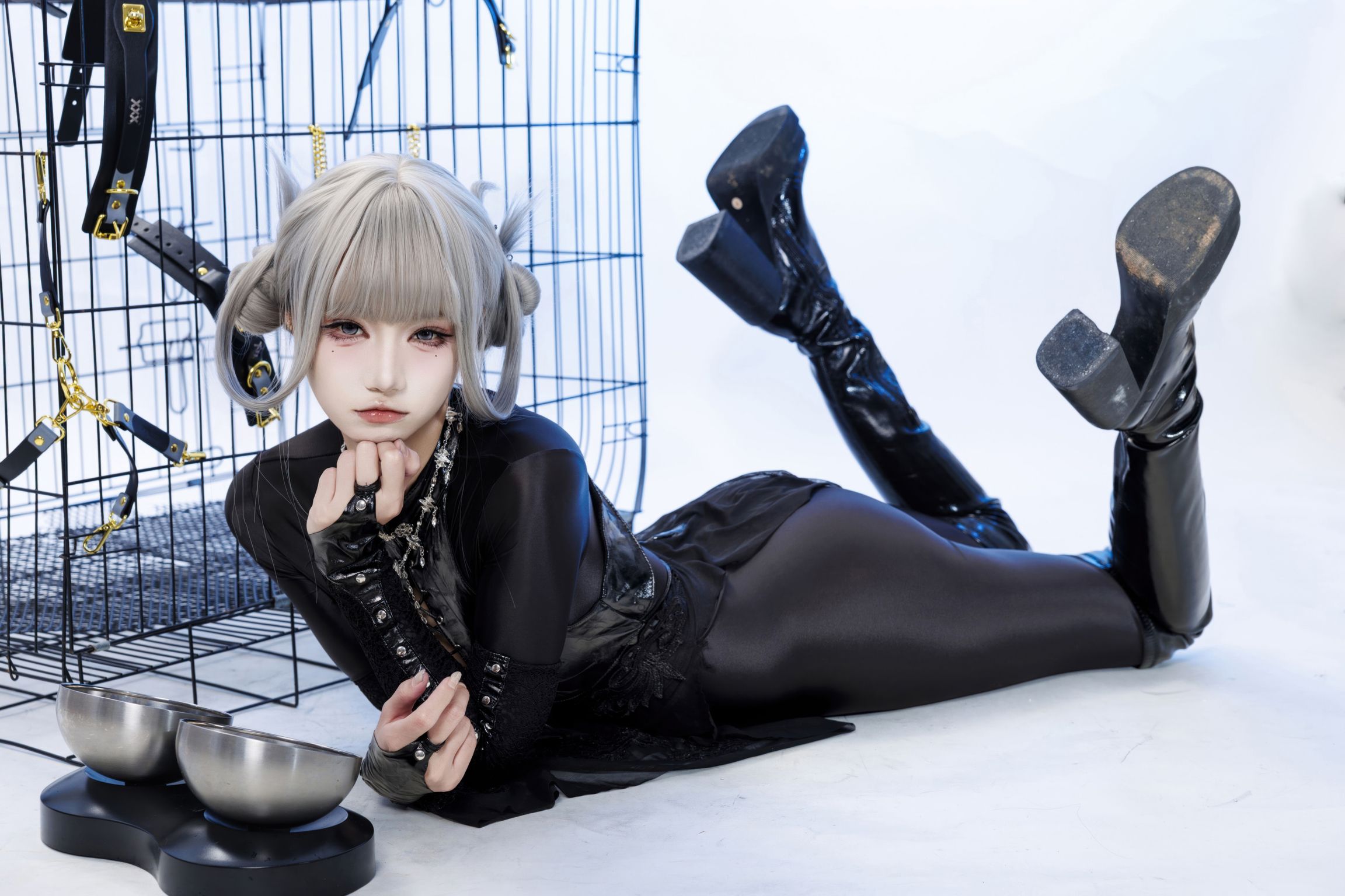 Coser@柒柒要乖哦: 黑靡烟旗袍 (108 photos + 2 videos) 19 Coser@柒柒要乖哦: 黑靡烟旗袍 (108 photos + 2 videos) 19