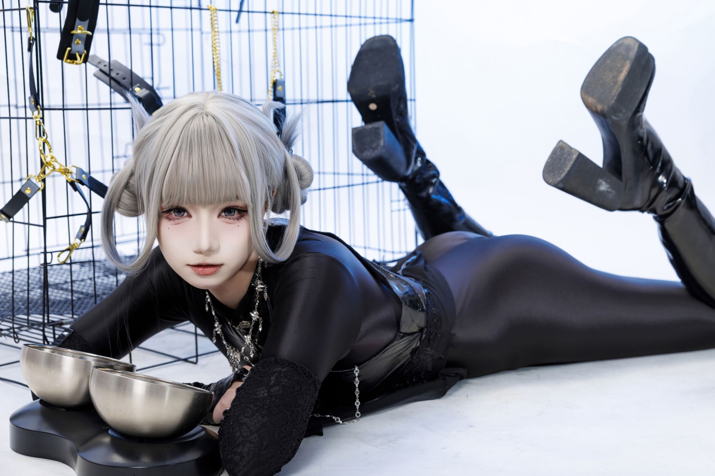 Coser@柒柒要乖哦: 黑靡烟旗袍 (108 photos + 2 videos) 6 Coser@柒柒要乖哦: 黑靡烟旗袍 (108 photos + 2 videos) 6