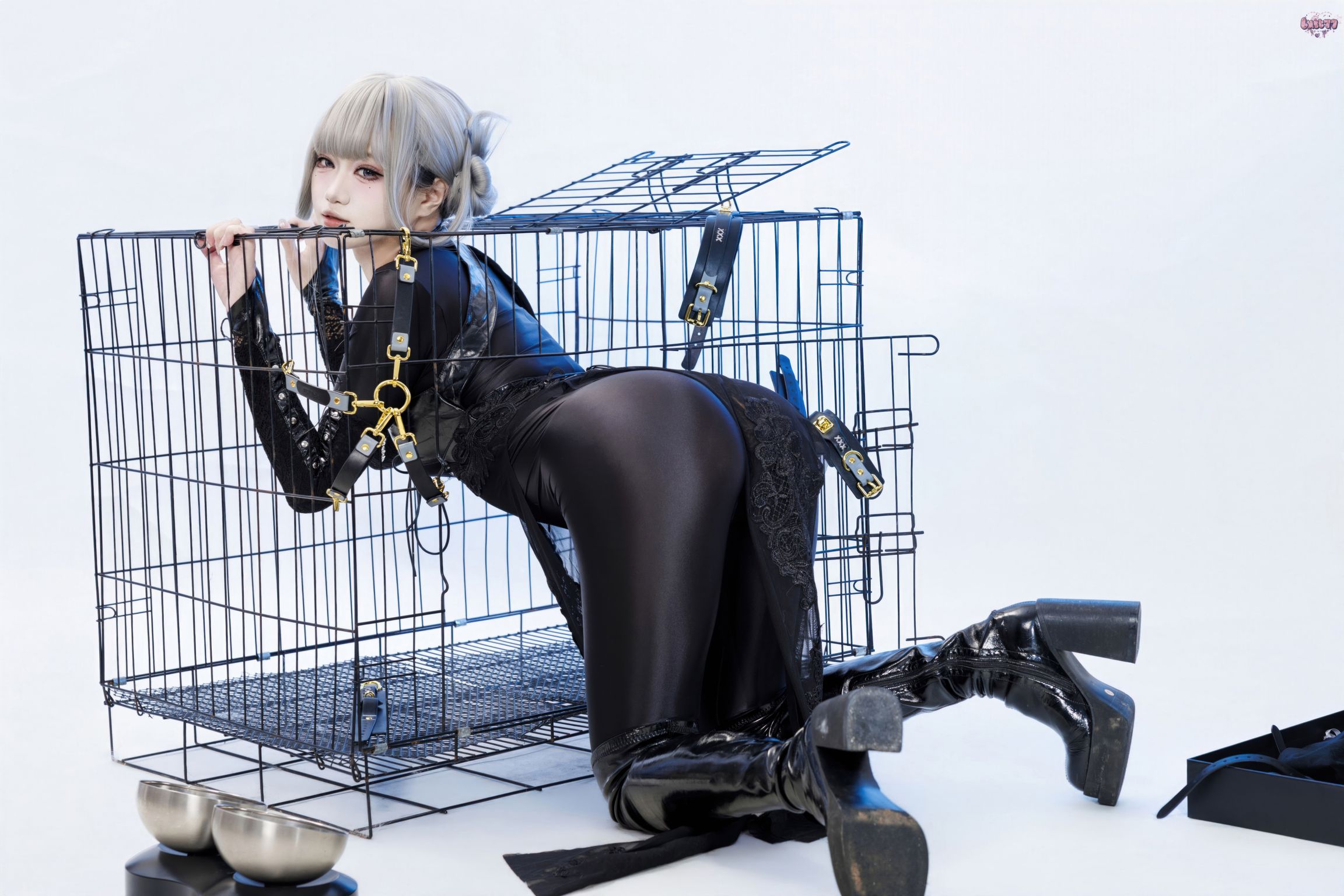 Coser@柒柒要乖哦: 黑靡烟旗袍 (108 photos + 2 videos) 18 Coser@柒柒要乖哦: 黑靡烟旗袍 (108 photos + 2 videos) 18