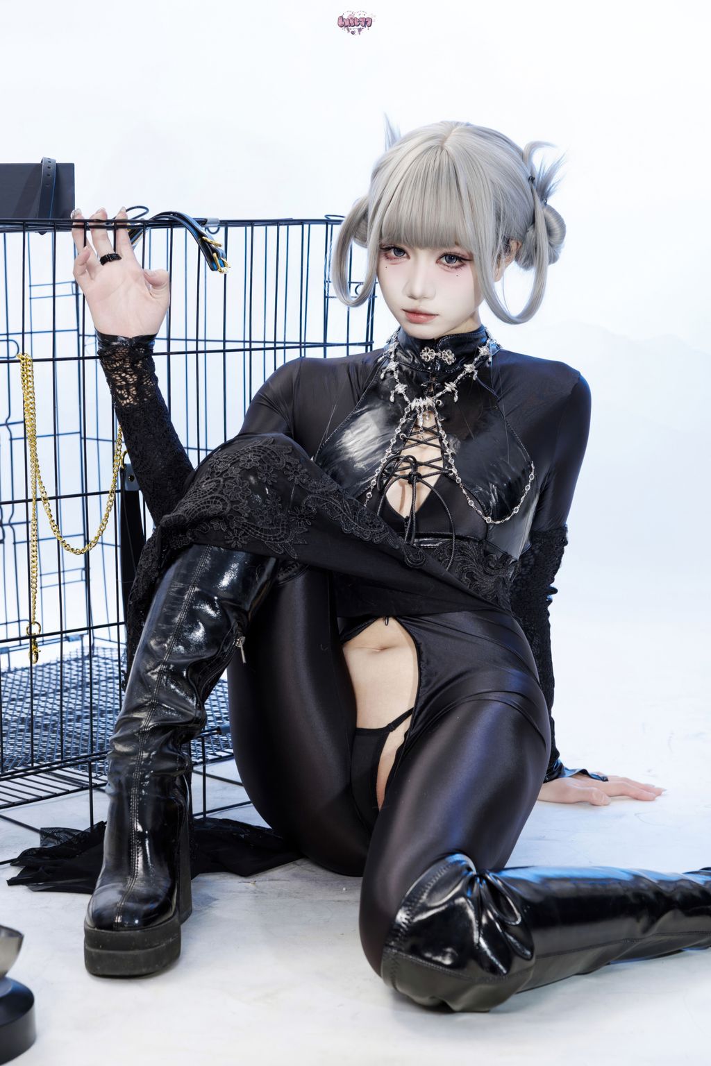 Coser@柒柒要乖哦: 黑靡烟旗袍 (108 photos + 2 videos) 12 Coser@柒柒要乖哦: 黑靡烟旗袍 (108 photos + 2 videos) 12