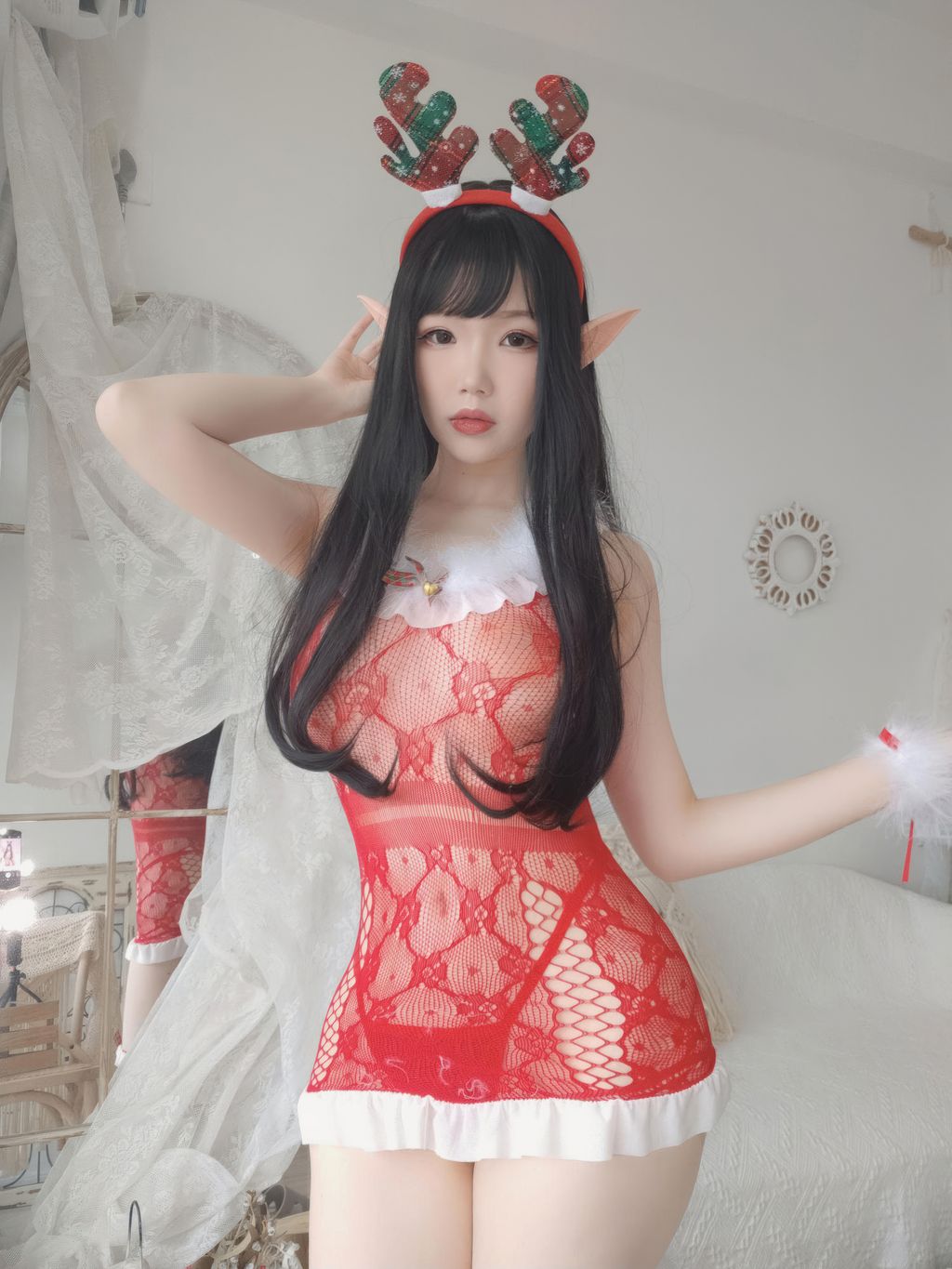 Coser@雪晴Astra: 圣诞节自拍 (140 photos) 7 Coser@雪晴Astra: 圣诞节自拍 (140 photos) 7