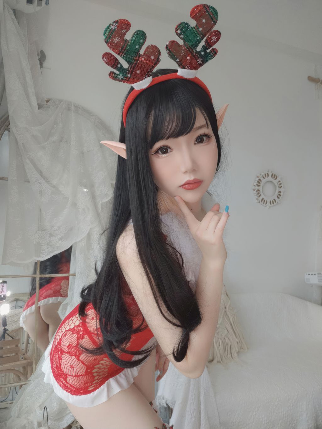 Coser@雪晴Astra: 圣诞节自拍 (140 photos) 8 Coser@雪晴Astra: 圣诞节自拍 (140 photos) 8