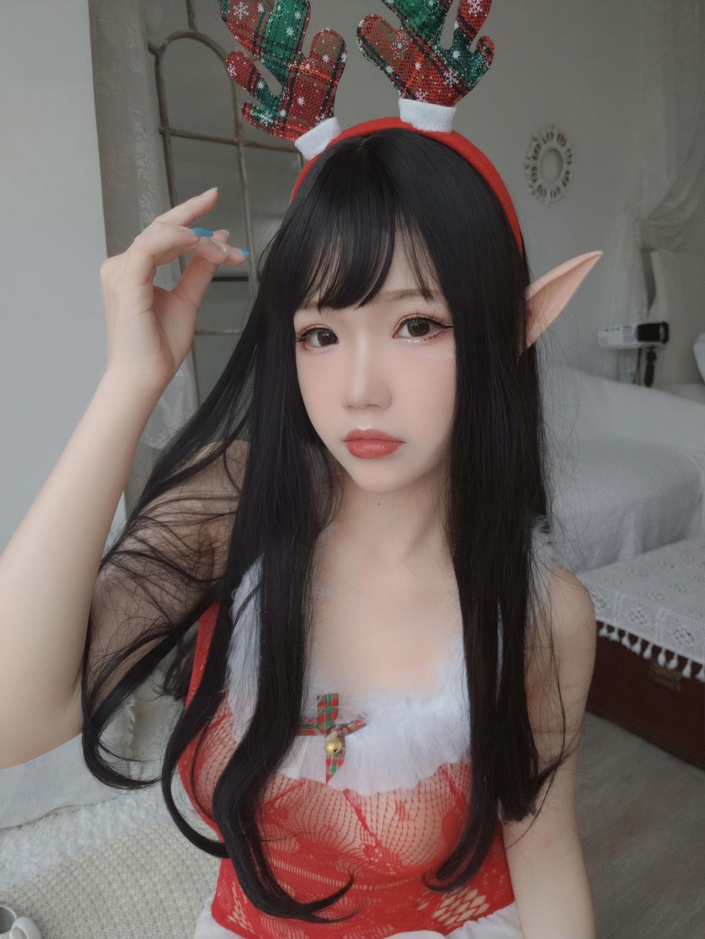 Coser@雪晴Astra: 圣诞节自拍 (140 photos) 7 Coser@雪晴Astra: 圣诞节自拍 (140 photos) 7