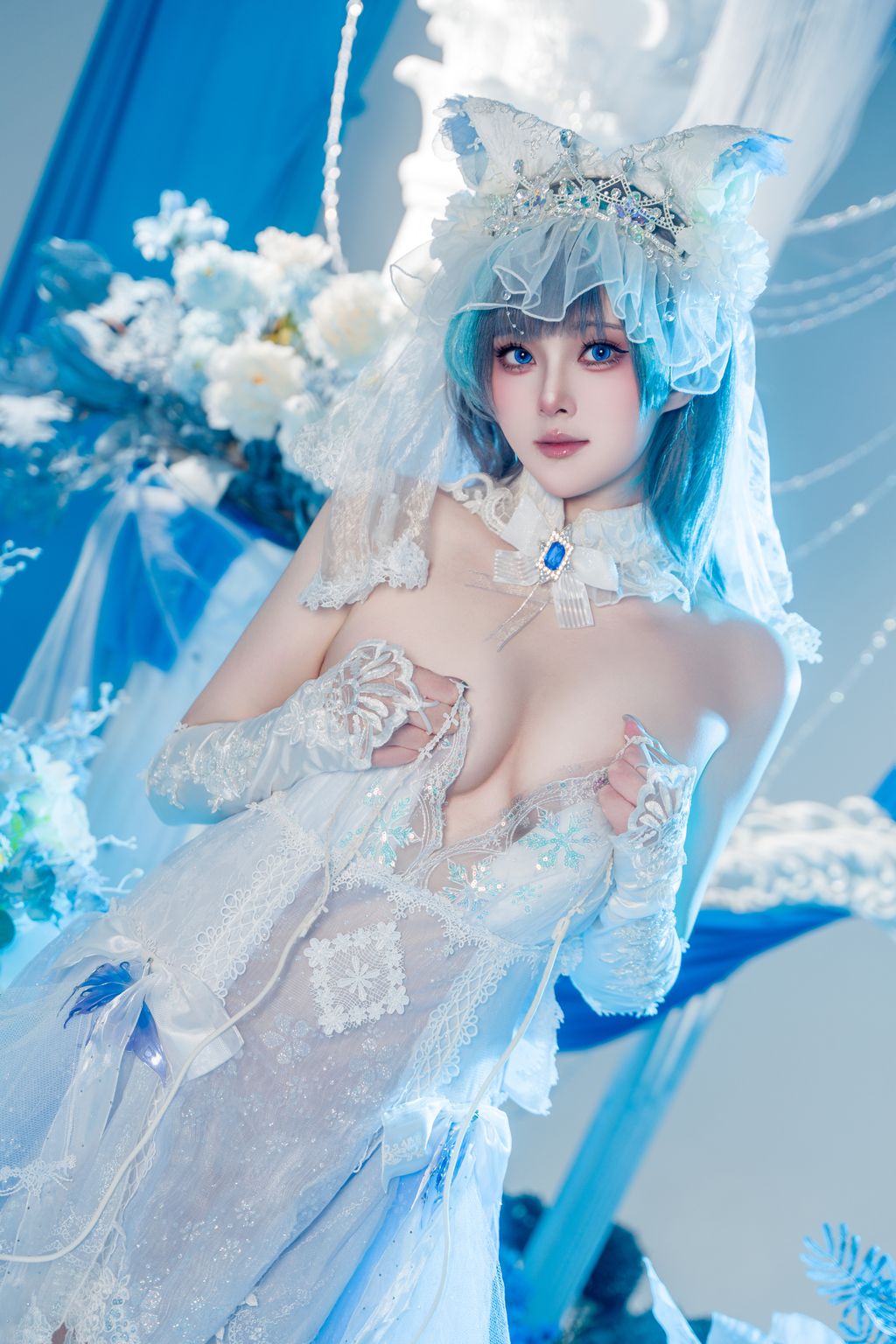 Coser@Natsuko夏夏子: 碧蓝航线 柴郡婚纱 (70 photos) 9 Coser@Natsuko夏夏子: 碧蓝航线 柴郡婚纱 (70 photos) 9