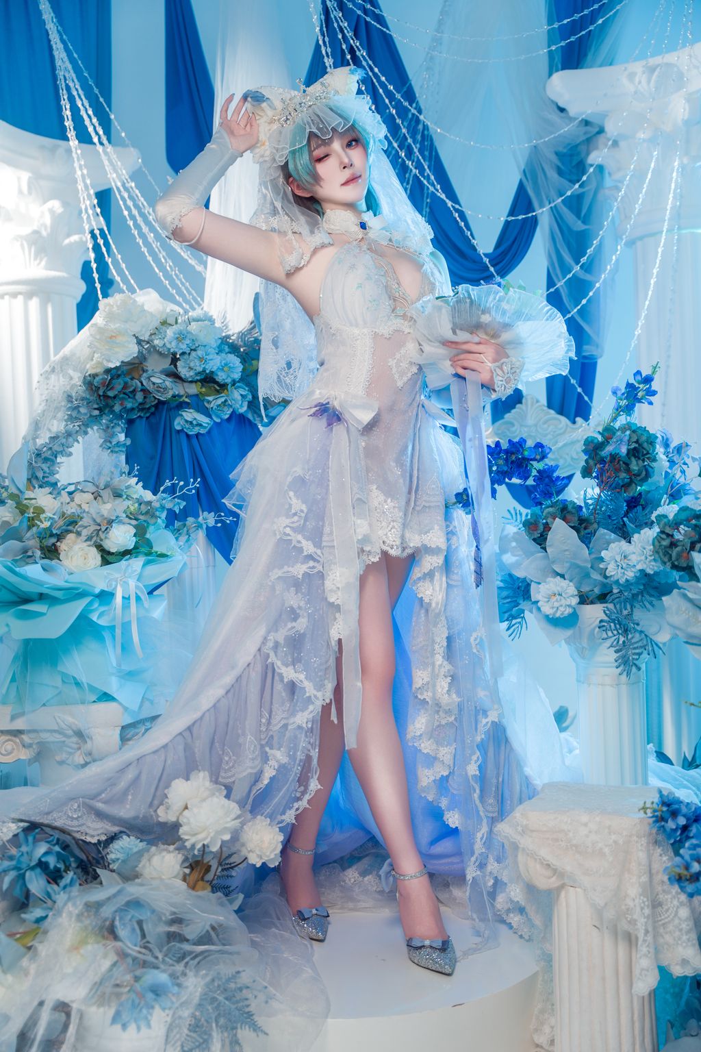Coser@Natsuko夏夏子: 碧蓝航线 柴郡婚纱 (70 photos) 15 Coser@Natsuko夏夏子: 碧蓝航线 柴郡婚纱 (70 photos) 15