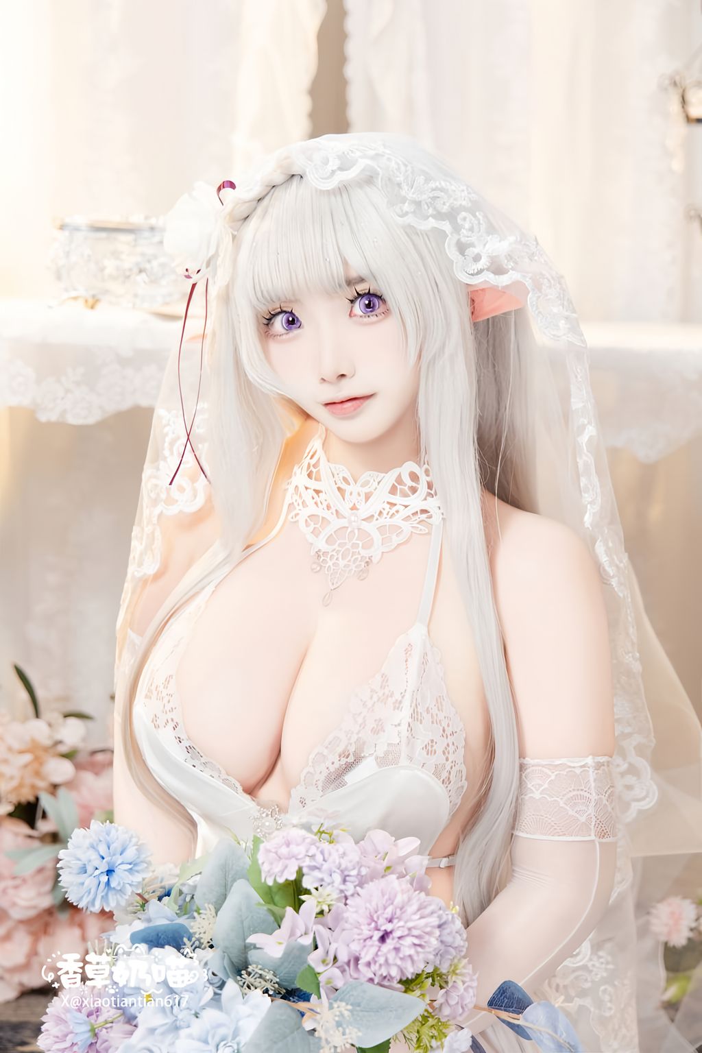 Coser@香草奶喵: 爱蜜莉雅 情人节 (151 photos)