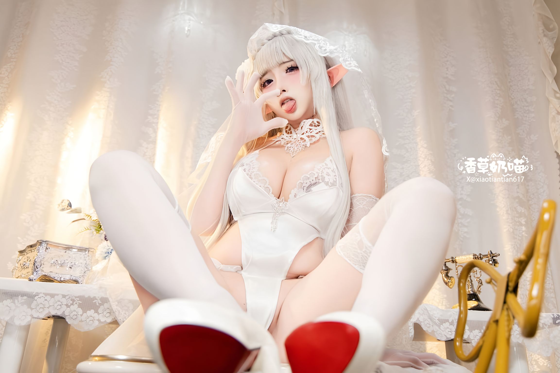 Coser@香草奶喵: 爱蜜莉雅 情人节 (151 photos) 12 Coser@香草奶喵: 爱蜜莉雅 情人节 (151 photos) 12