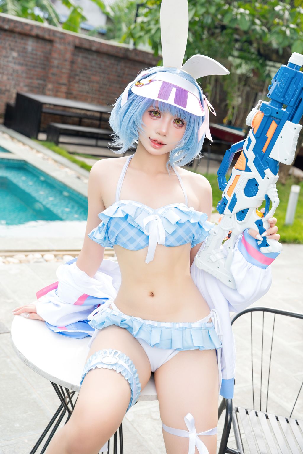 Coser@PoppaChan: Pekora Summer (87 photos + 12 videos)