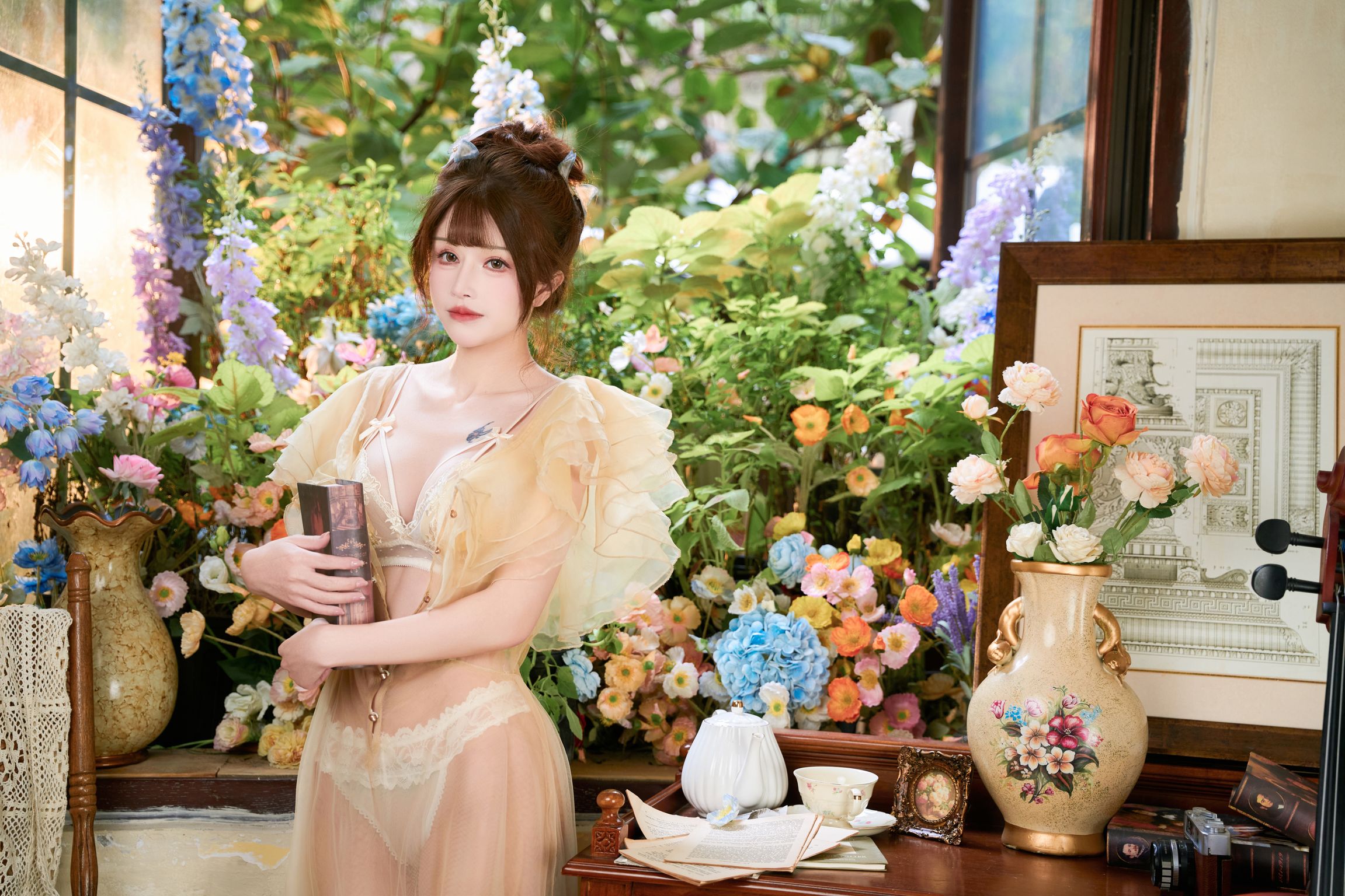 Coser@鹿八岁: 深林的洁白花语 (105 photos + 1 video)