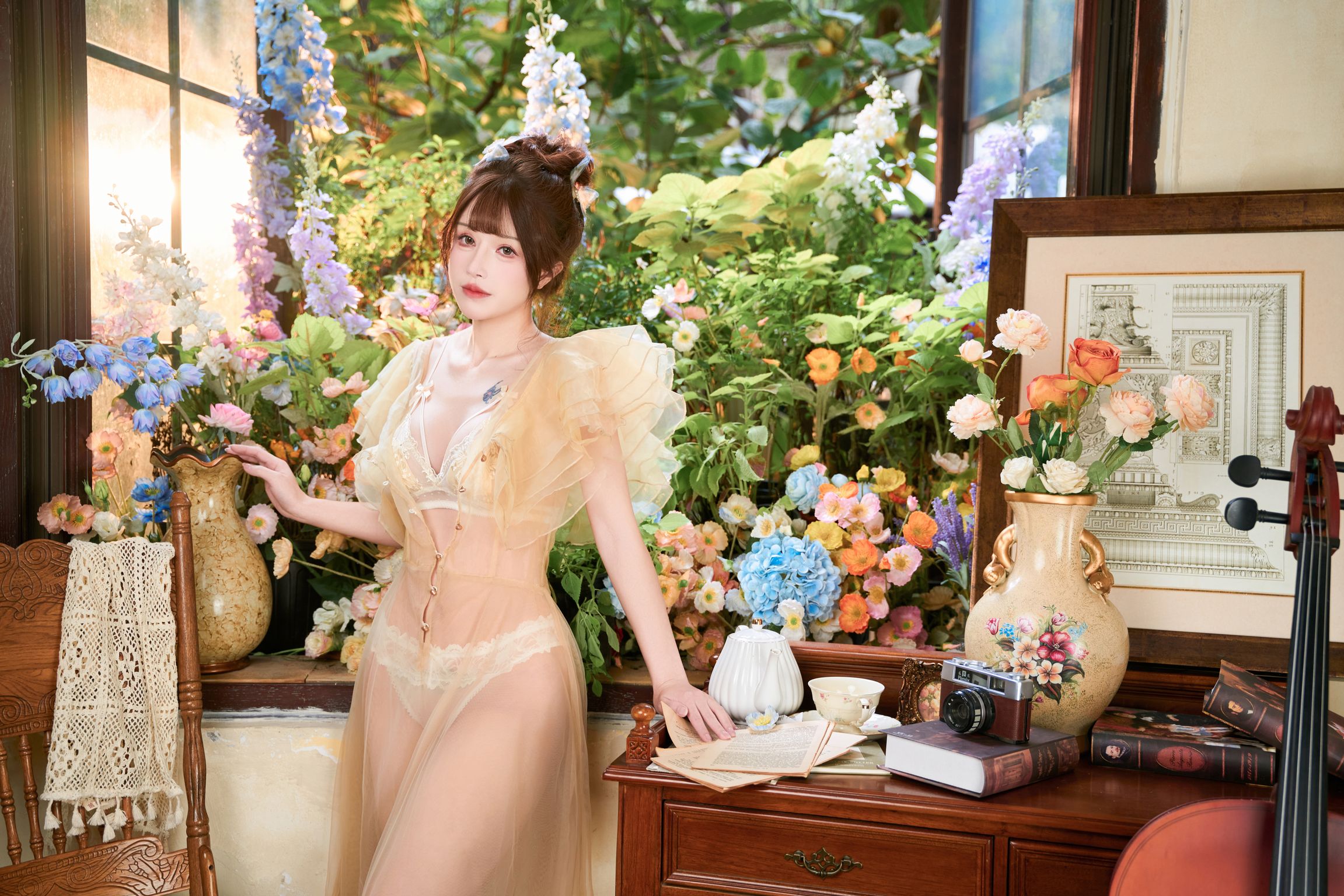 Coser@鹿八岁: 深林的洁白花语 (105 photos + 1 video) 7 Coser@鹿八岁: 深林的洁白花语 (105 photos + 1 video) 7