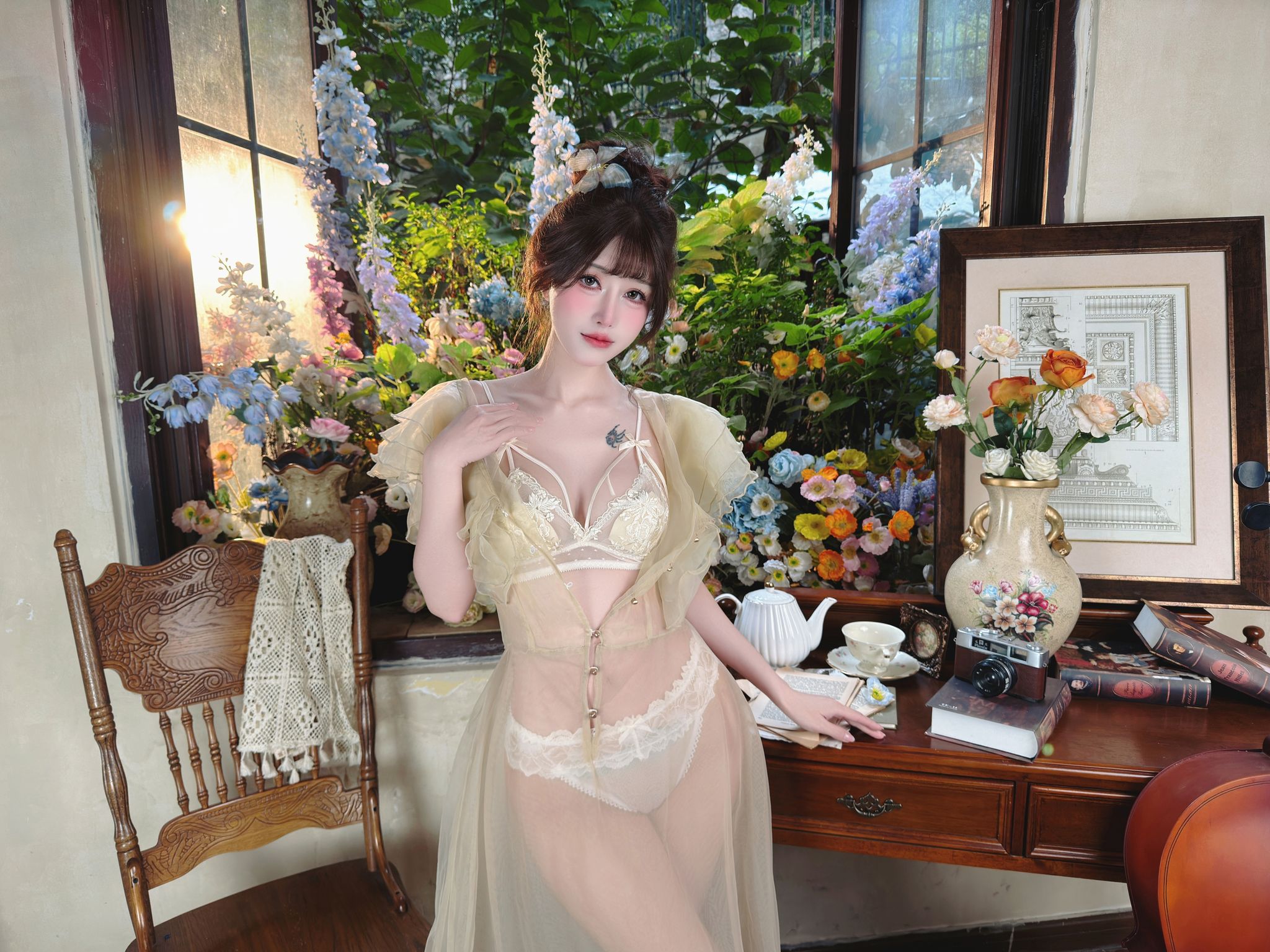 Coser@鹿八岁: 深林的洁白花语 (105 photos + 1 video) 11 Coser@鹿八岁: 深林的洁白花语 (105 photos + 1 video) 11