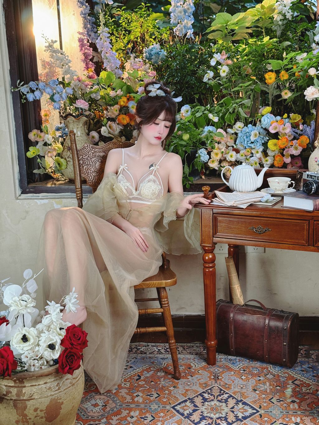 Coser@鹿八岁: 深林的洁白花语 (105 photos + 1 video) 13 Coser@鹿八岁: 深林的洁白花语 (105 photos + 1 video) 13