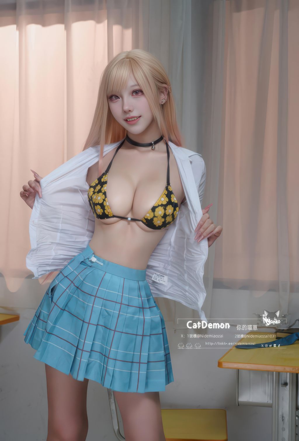 Coser@CatDemon喵崽 (你的喵崽): 喜多川海梦 (88 photos + 8 videos)