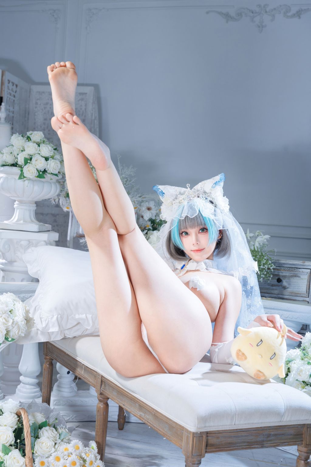 Coser@蜜汁猫裘: 碧蓝航线 柴郡 花嫁 (134 photos + 2 videos) 19 Coser@蜜汁猫裘: 碧蓝航线 柴郡 花嫁 (134 photos + 2 videos) 19