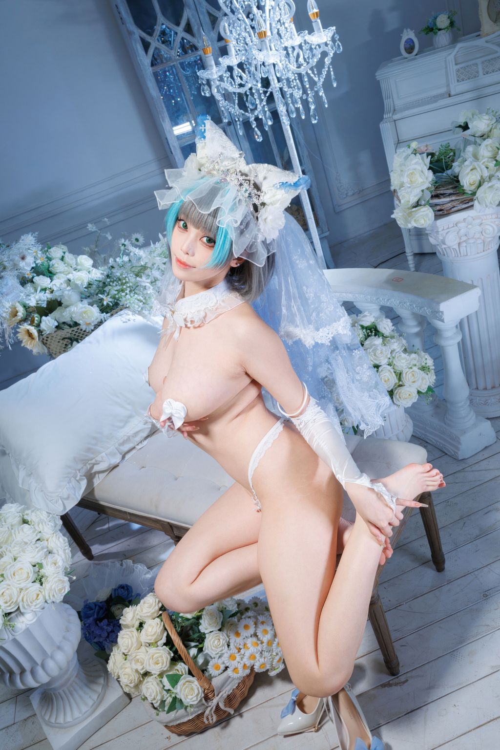 Coser@蜜汁猫裘: 碧蓝航线 柴郡 花嫁 (134 photos + 2 videos) 9 Coser@蜜汁猫裘: 碧蓝航线 柴郡 花嫁 (134 photos + 2 videos) 9
