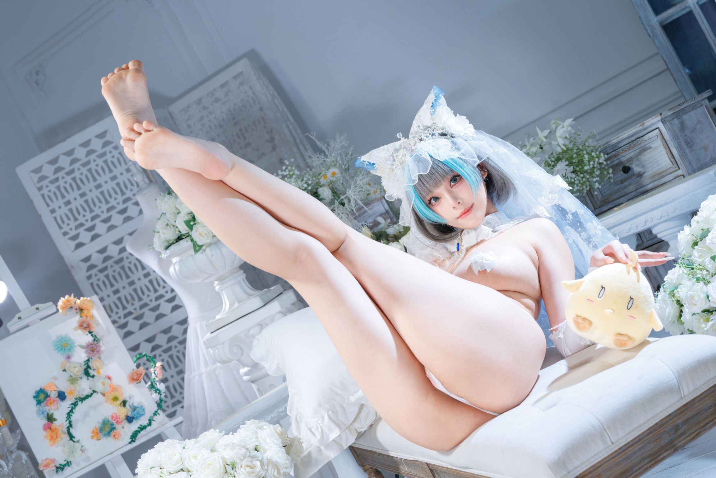 Coser@蜜汁猫裘: 碧蓝航线 柴郡 花嫁 (134 photos + 2 videos) 10 Coser@蜜汁猫裘: 碧蓝航线 柴郡 花嫁 (134 photos + 2 videos) 10