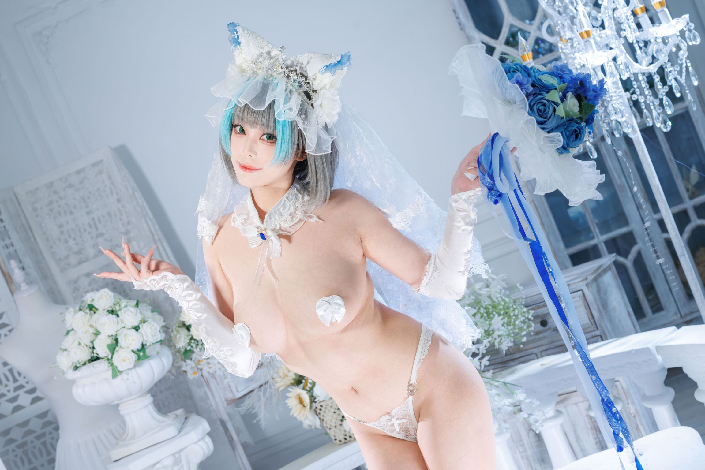 Coser@蜜汁猫裘: 碧蓝航线 柴郡 花嫁 (134 photos + 2 videos) 3 Coser@蜜汁猫裘: 碧蓝航线 柴郡 花嫁 (134 photos + 2 videos) 3