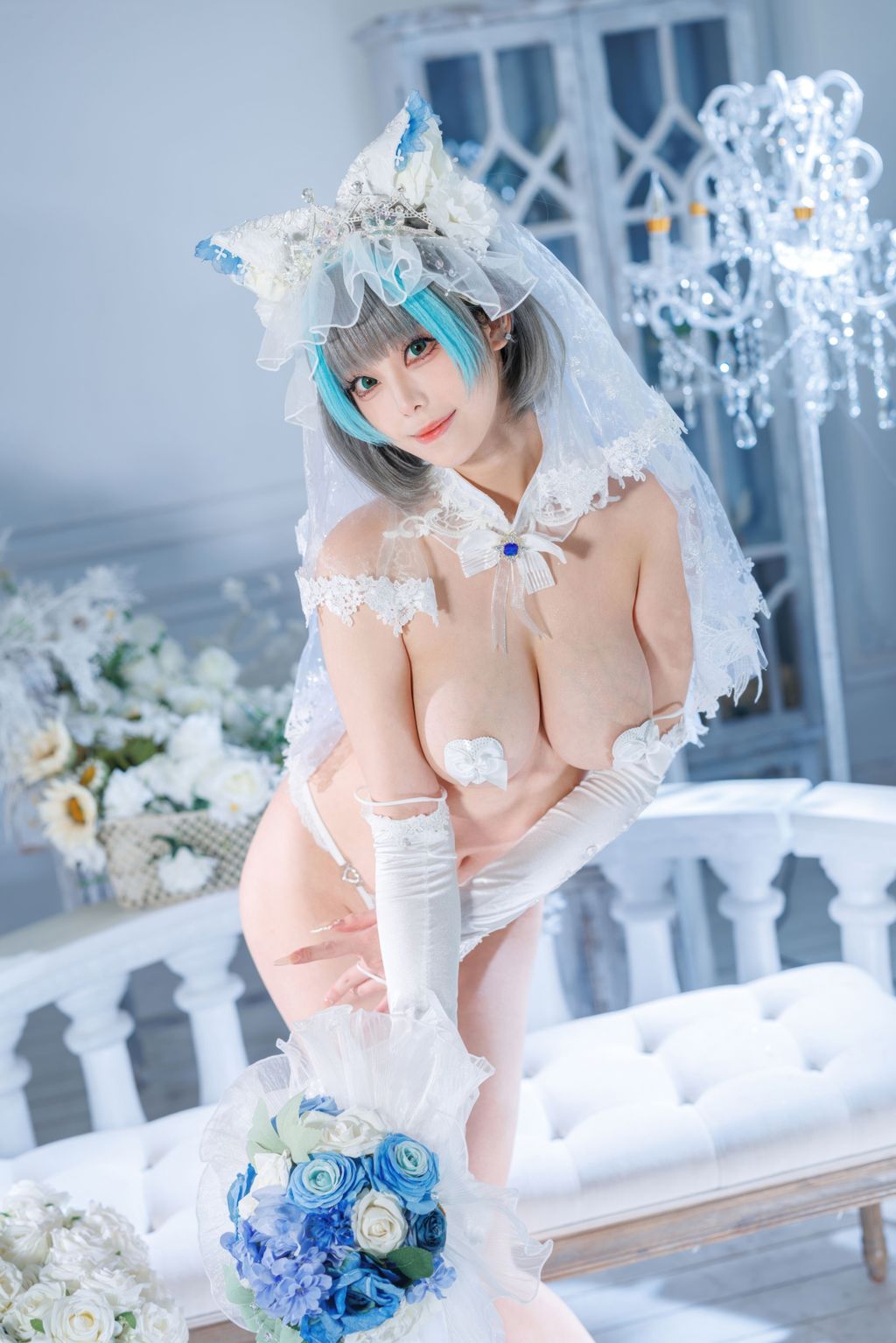 Coser@蜜汁猫裘: 碧蓝航线 柴郡 花嫁 (134 photos + 2 videos) 12 Coser@蜜汁猫裘: 碧蓝航线 柴郡 花嫁 (134 photos + 2 videos) 12