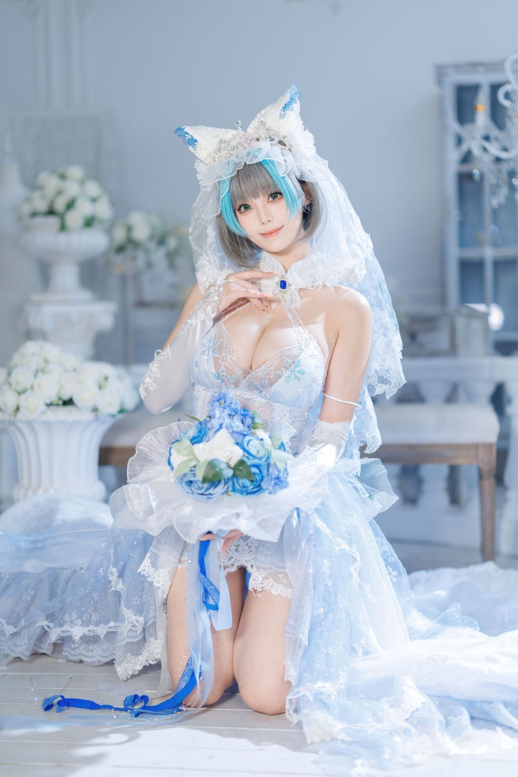 Coser@蜜汁猫裘: 碧蓝航线 柴郡 花嫁 (134 photos + 2 videos) 2 Coser@蜜汁猫裘: 碧蓝航线 柴郡 花嫁 (134 photos + 2 videos) 2