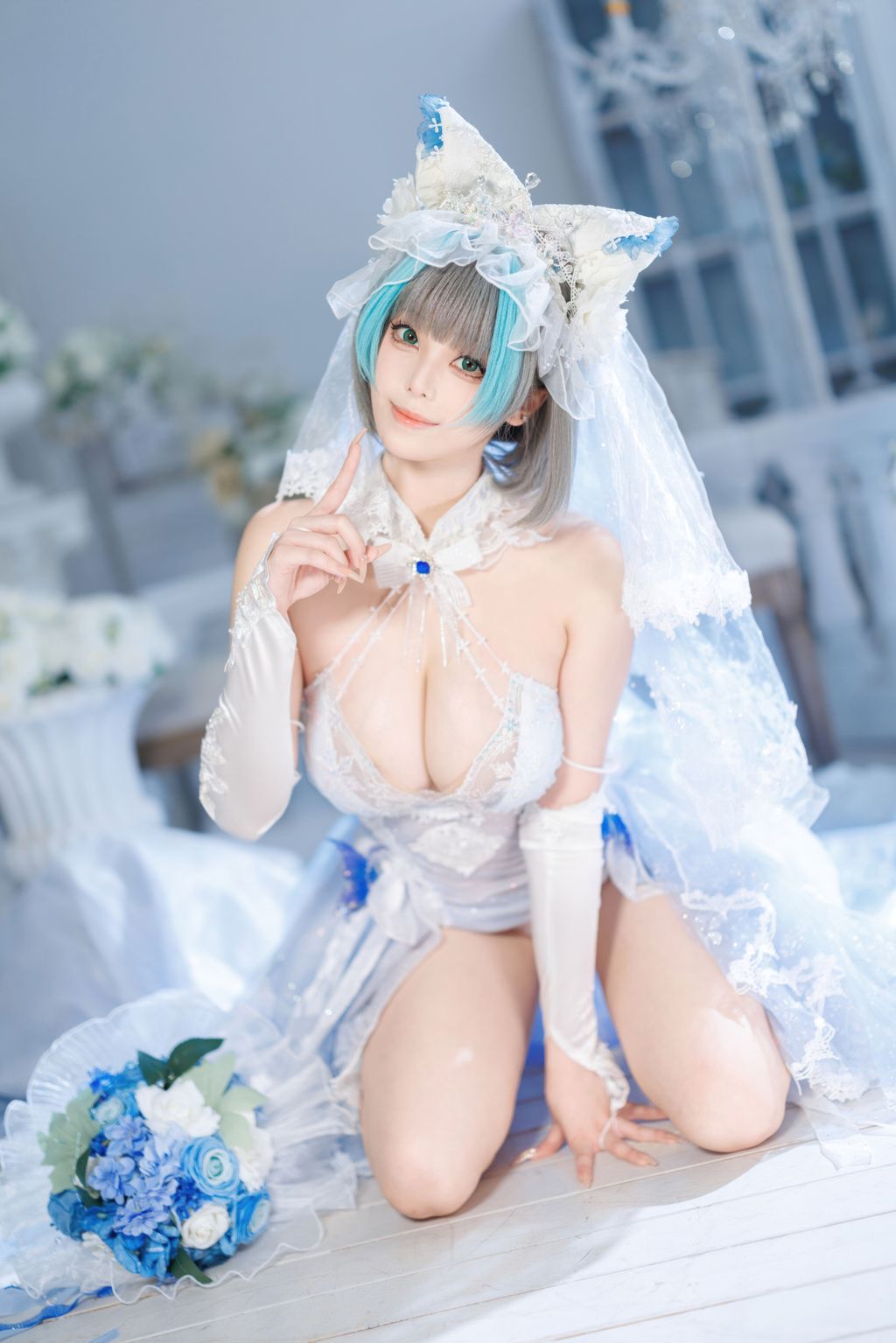 Coser@蜜汁猫裘: 碧蓝航线 柴郡 花嫁 (134 photos + 2 videos) 5 Coser@蜜汁猫裘: 碧蓝航线 柴郡 花嫁 (134 photos + 2 videos) 5